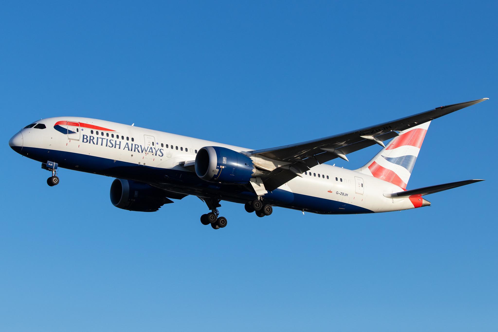 London Heathrow Airport: British Airways (BA / BAW) |  Boeing 787-8 Dreamliner B788 | G-ZBJH | MSN 38615