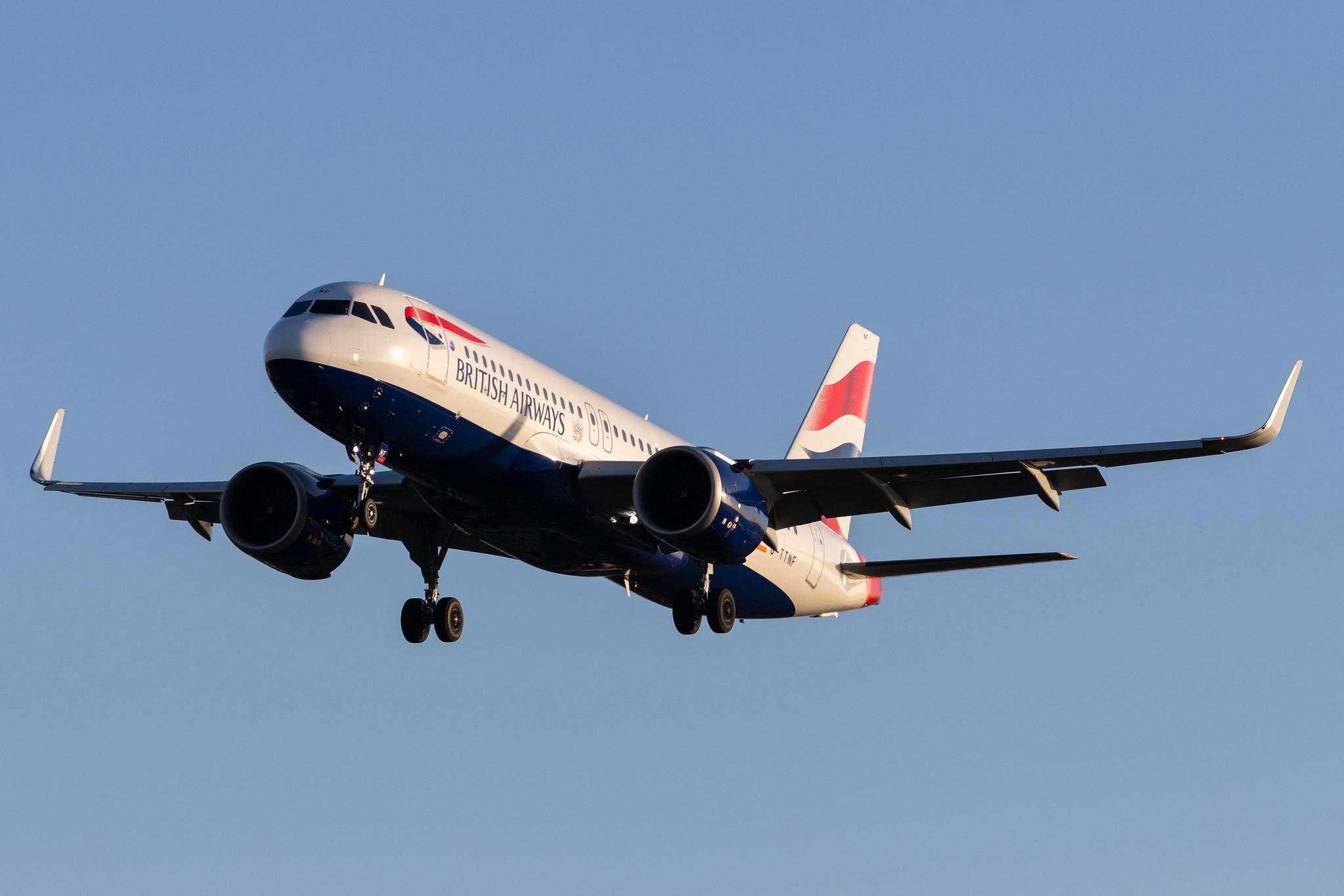 London Heathrow Airport: British Airways (BA / BAW) |  Airbus A320-251N A20N | G-TTNF | MSN 8408