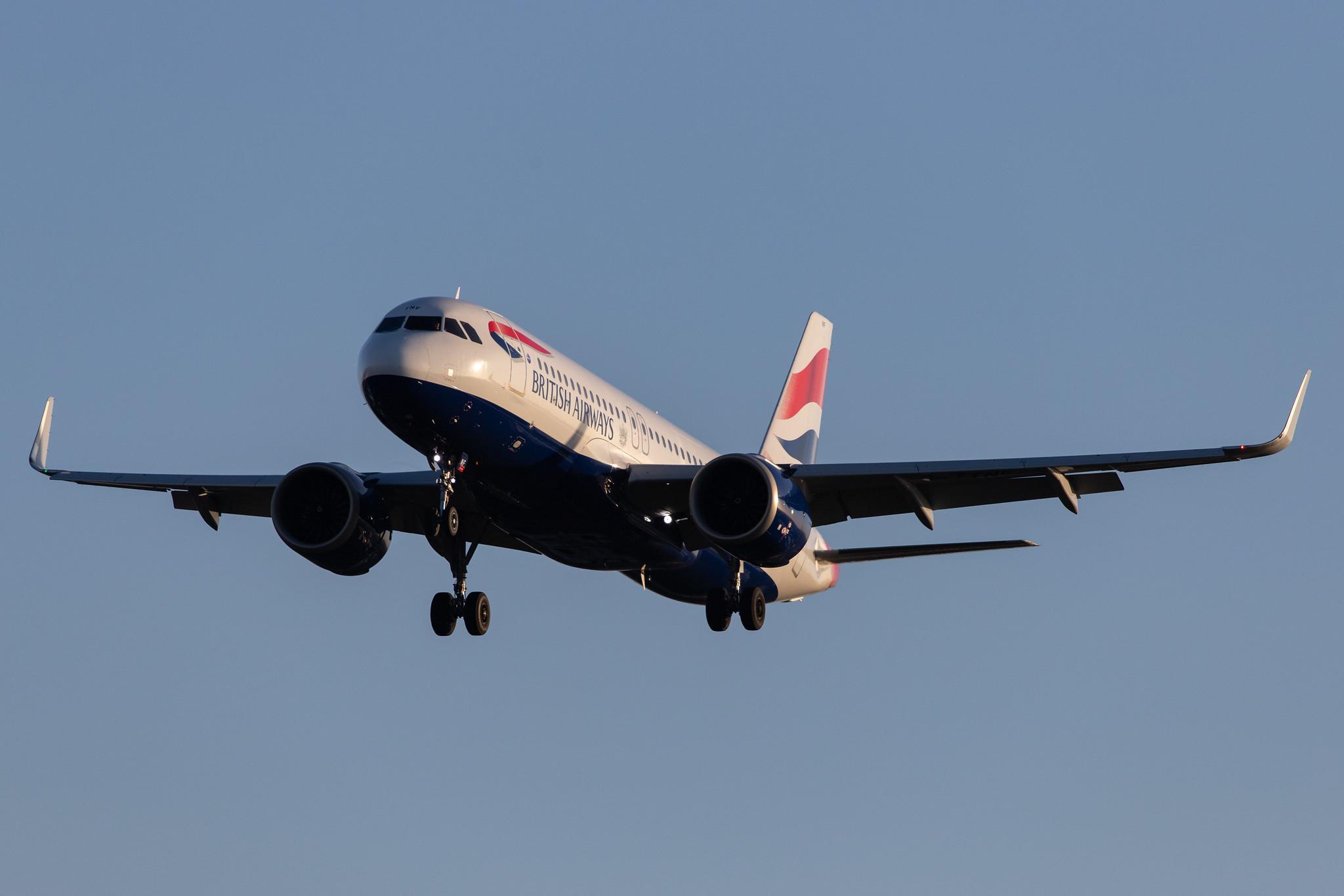 London Heathrow Airport: British Airways (BA / BAW) |  Airbus A320-251N A20N | G-TTNF | MSN 8408