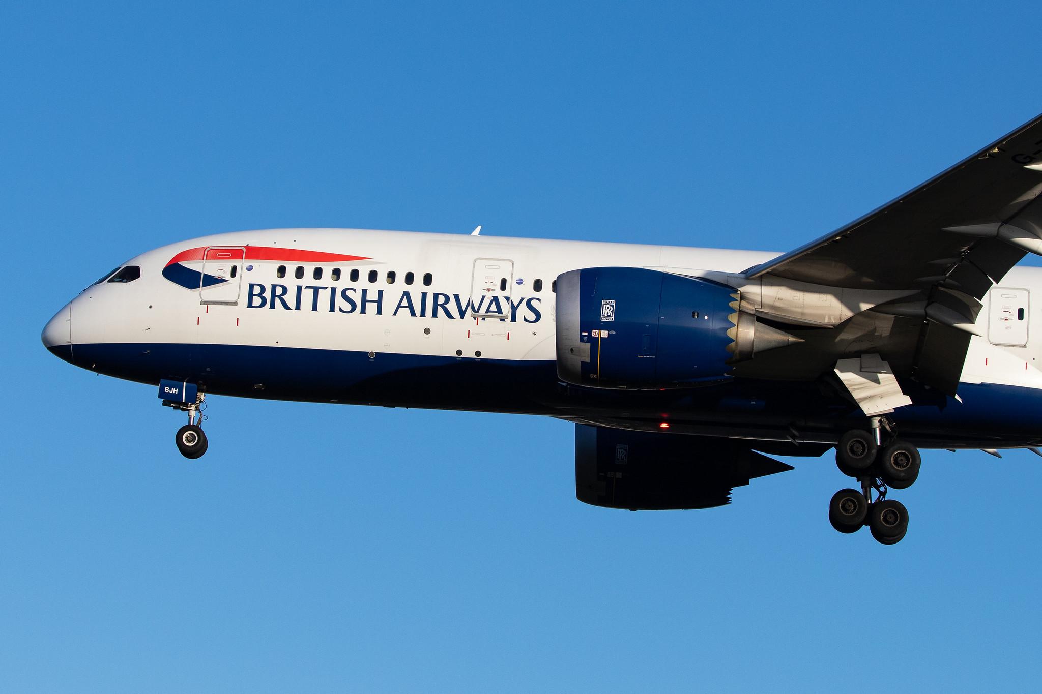 London Heathrow Airport: British Airways (BA / BAW) |  Boeing 787-8 Dreamliner B788 | G-ZBJH | MSN 38615