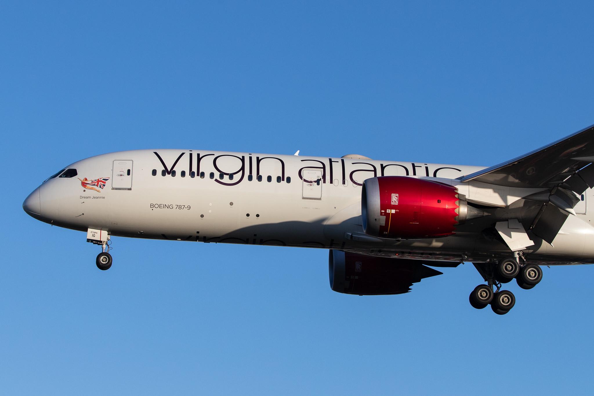 London Heathrow Airport: Virgin Atlantic (VS / VIR) |  Boeing 787-9 Dreamliner B789 | G-VZIG | MSN 37969