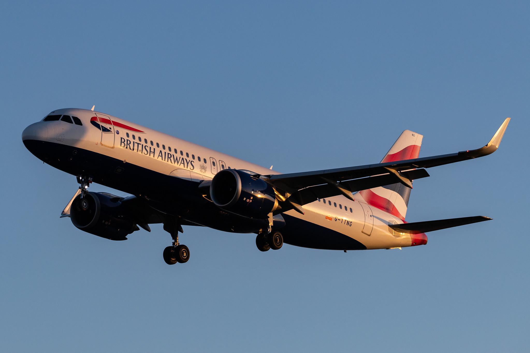 London Heathrow Airport: British Airways (BA / BAW) |  Airbus A320-251N A20N | G-TTNG | MSN 8431