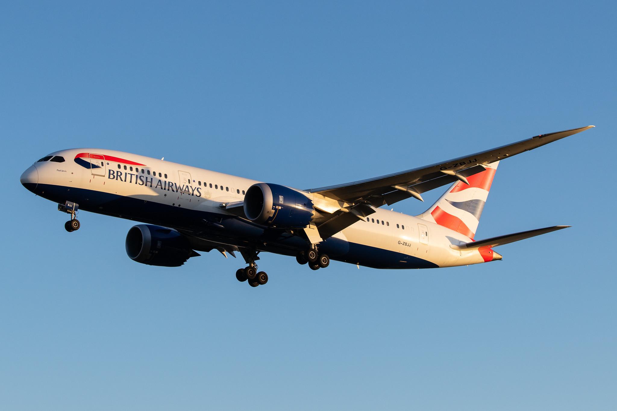 London Heathrow Airport: British Airways (BA / BAW) |  Boeing 787-8 Dreamliner B788 | G-ZBJJ | MSN 60629