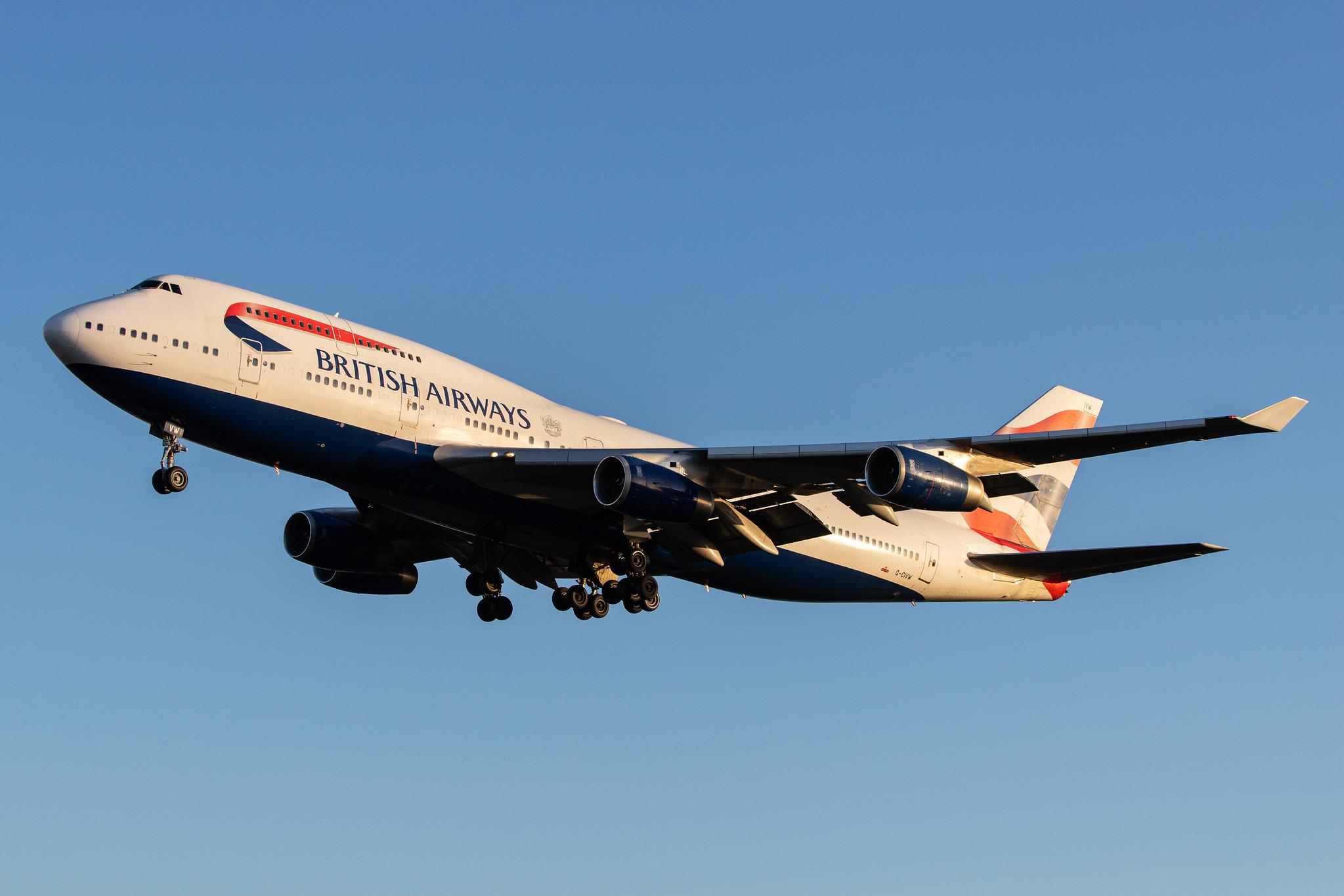 London Heathrow Airport: British Airways (BA / BAW) |  Livery: Oneworld Livery |  Boeing 747-436 B744 | G-CIVM | MSN 28700