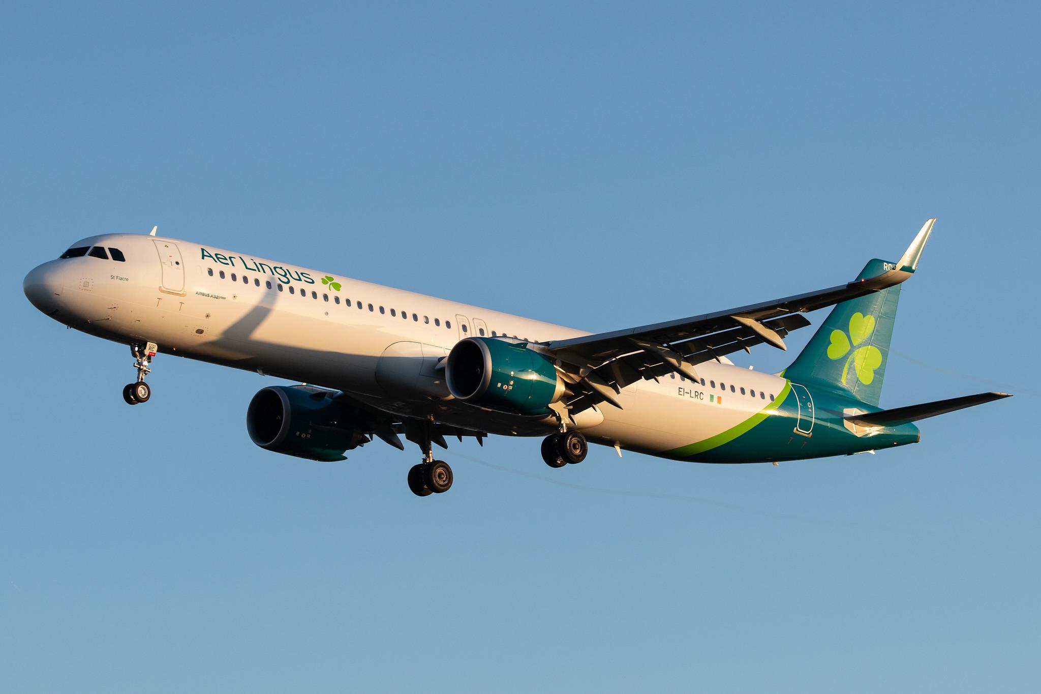 London Heathrow Airport: Aer Lingus (EI / EIN) |  Airbus A321-253NX A21N | EI-LRC | MSN 8965