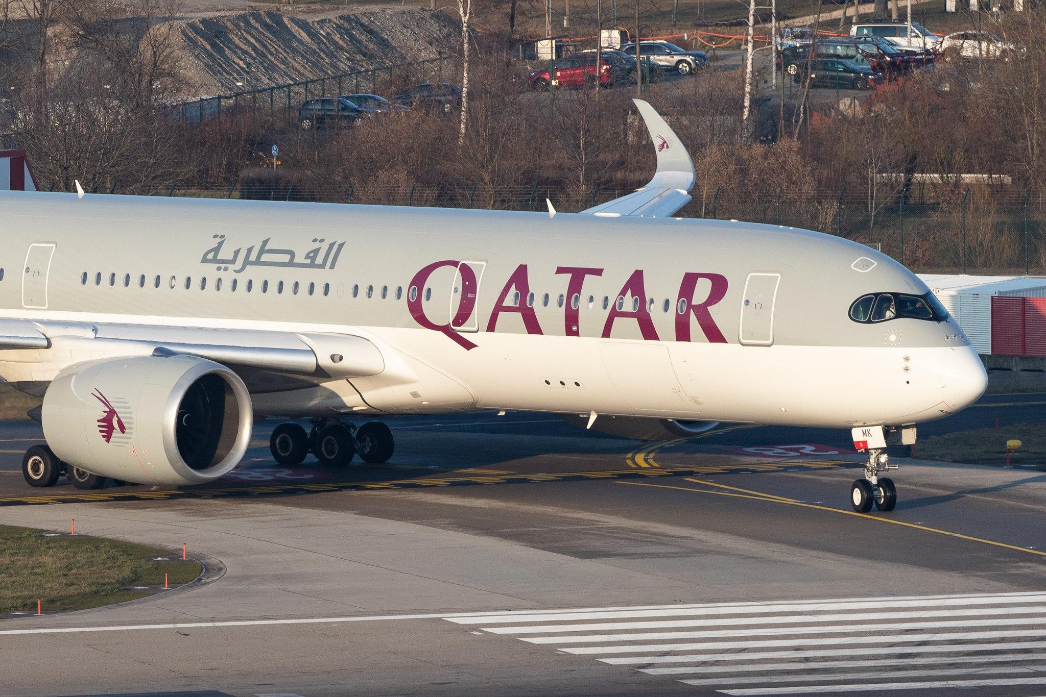 Flughafen Zürich: Qatar Airways (QR / QTR) |  Airbus A350-941 A359 | A7-AMK | MSN 249