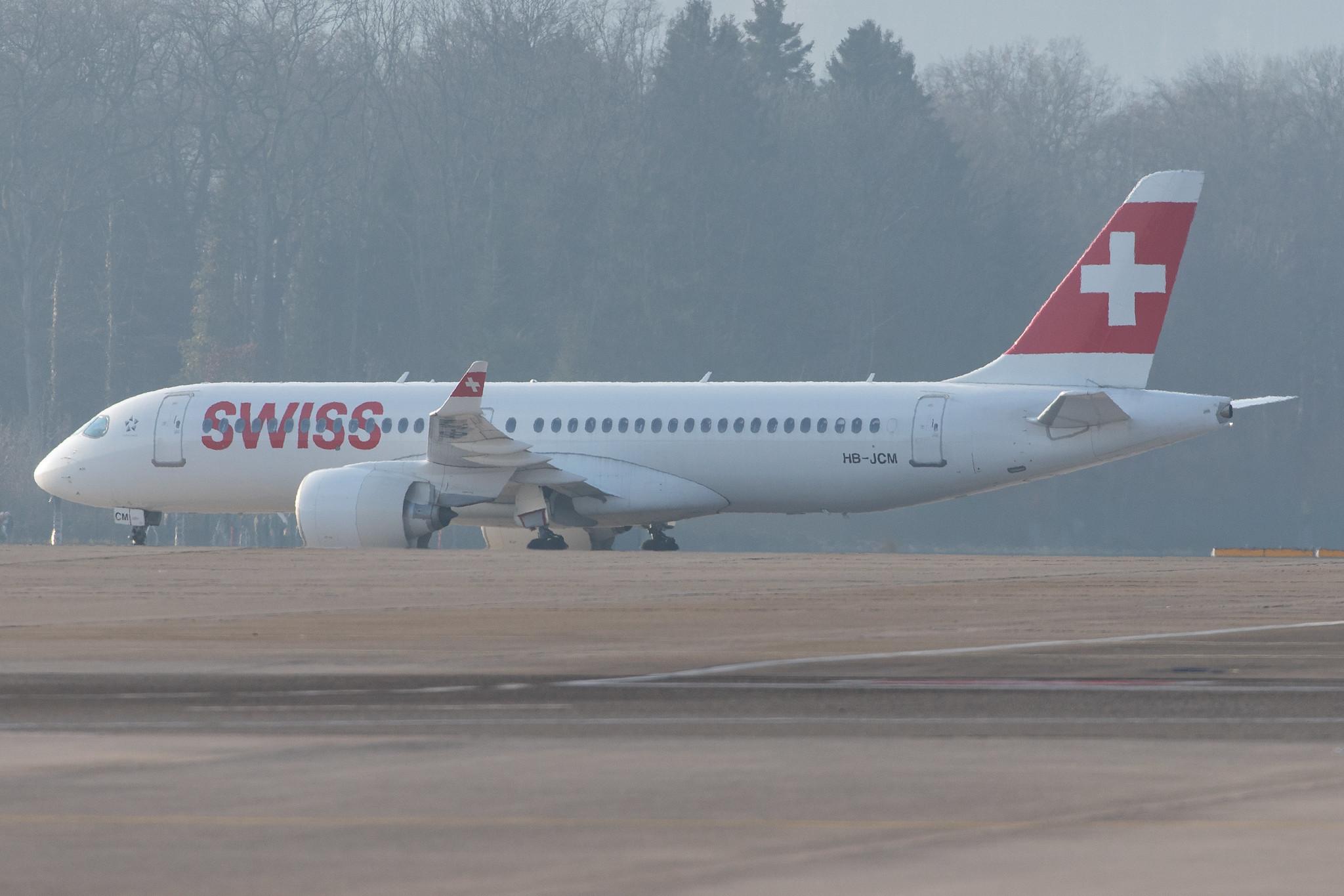 Flughafen Zürich: Swiss (LX / SWR) |  Airbus A220-300 BCS3 | HB-JCM | MSN 55030
