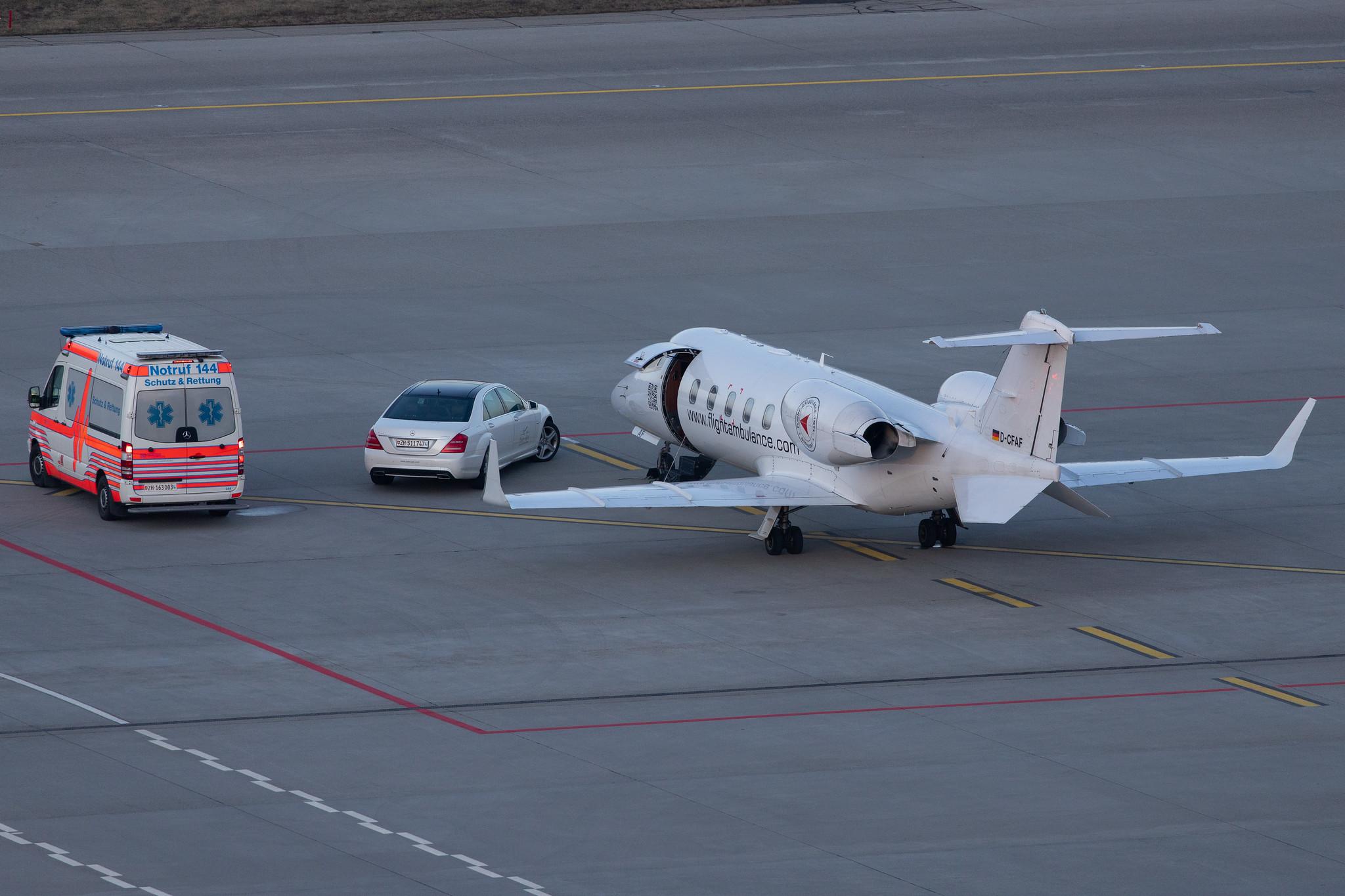 Flughafen Zürich: FAI rent-a-jet |  Learjet 60 LJ60 | D-CFAF | MSN 60-107