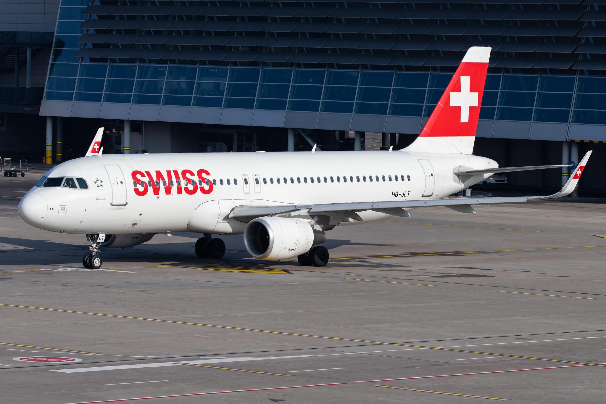 Flughafen Zürich: Swiss (LX / SWR) |  Airbus A320-214 A320 | HB-JLT | MSN 5518