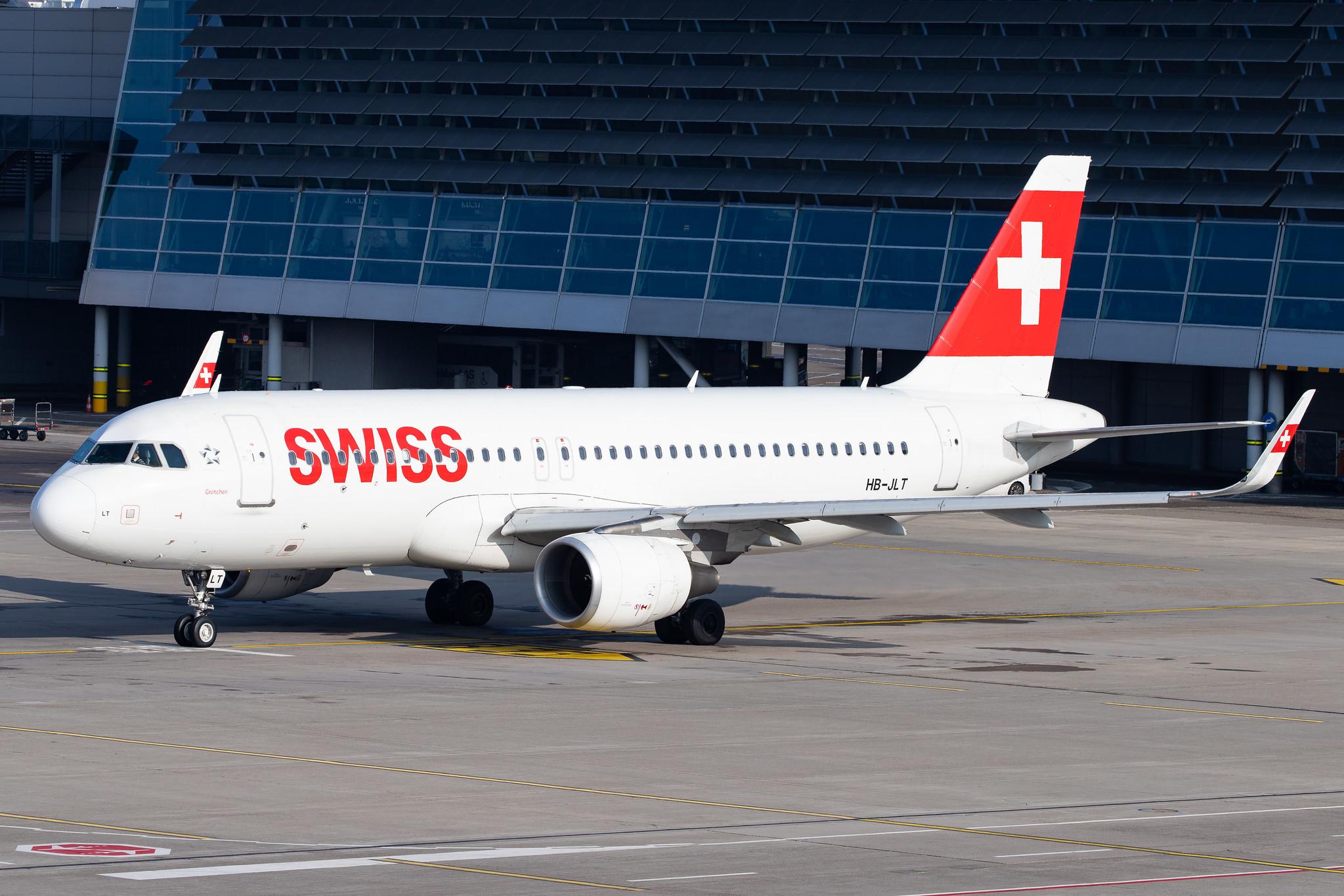 Flughafen Zürich: Swiss (LX / SWR) |  Airbus A320-214 A320 | HB-JLT | MSN 5518