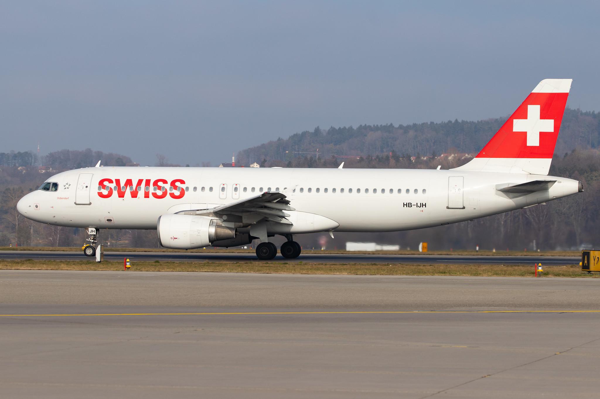 Flughafen Zürich: Swiss (LX / SWR) |  Airbus A320-214 A320 | HB-IJH | MSN 0574