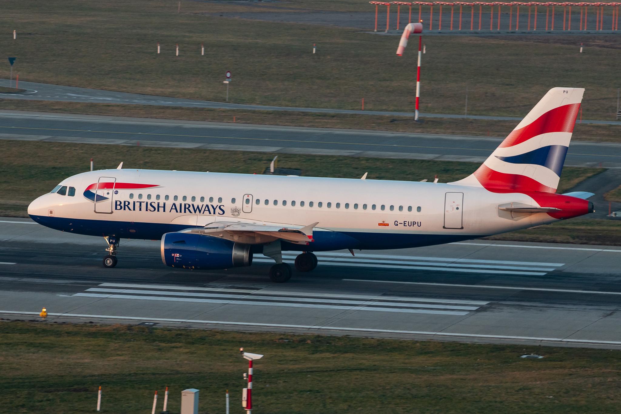 Flughafen Zürich: British Airways (BA / BAW) |  Airbus A319-131 A319 | G-EUPU | MSN 1384