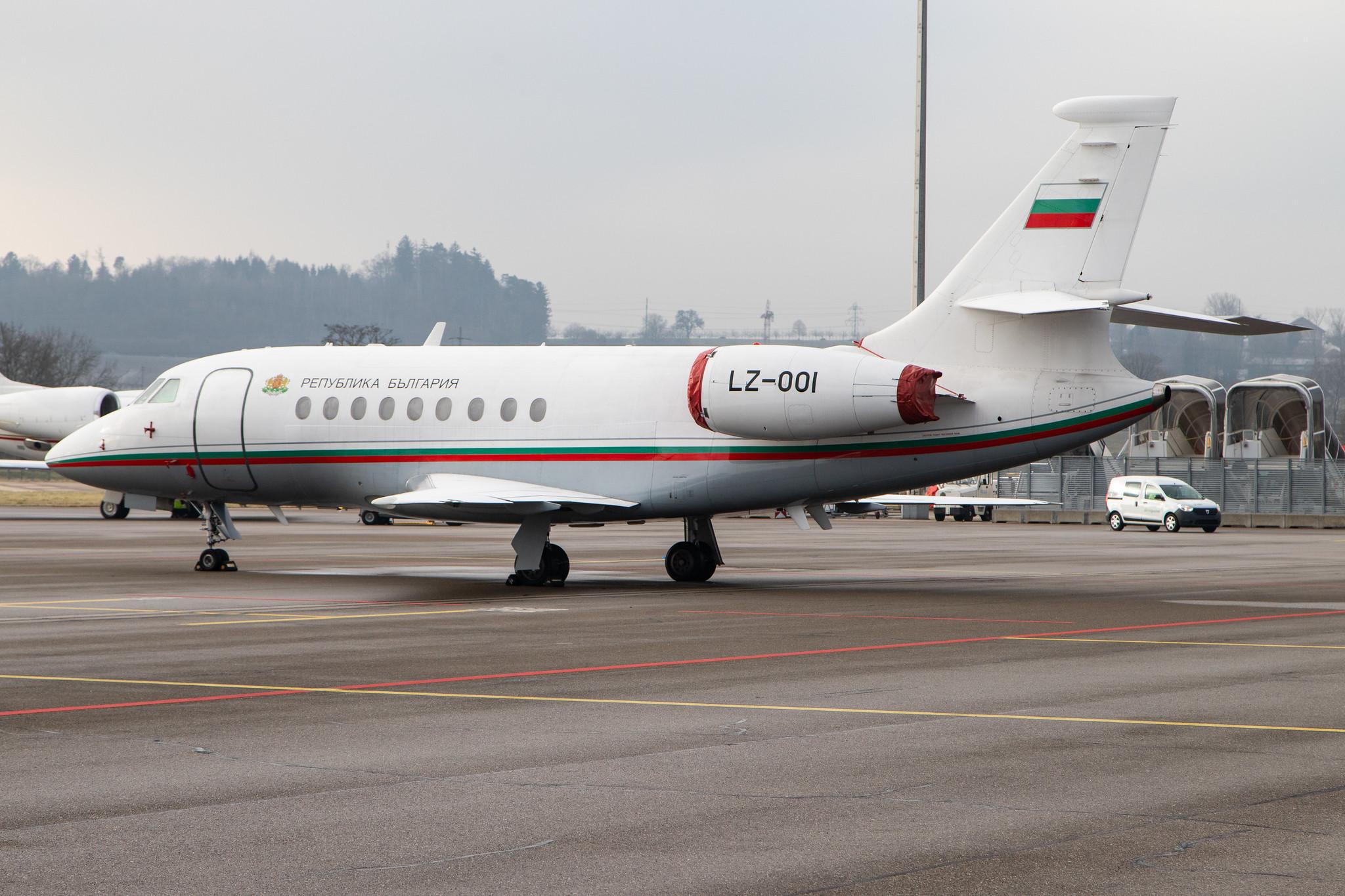 Flughafen Zürich: Bulgarian Government |  Dassault Falcon 2000 F2TH | LZ-OOI | MSN 123