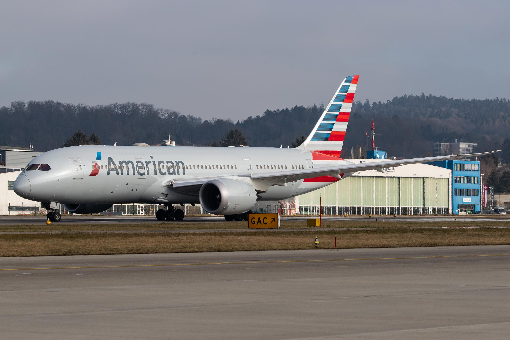 Flughafen Zürich: American Airlines (AA / AAL) |  Boeing 787-8 Dreamliner B788 | N816AA | MSN 40634