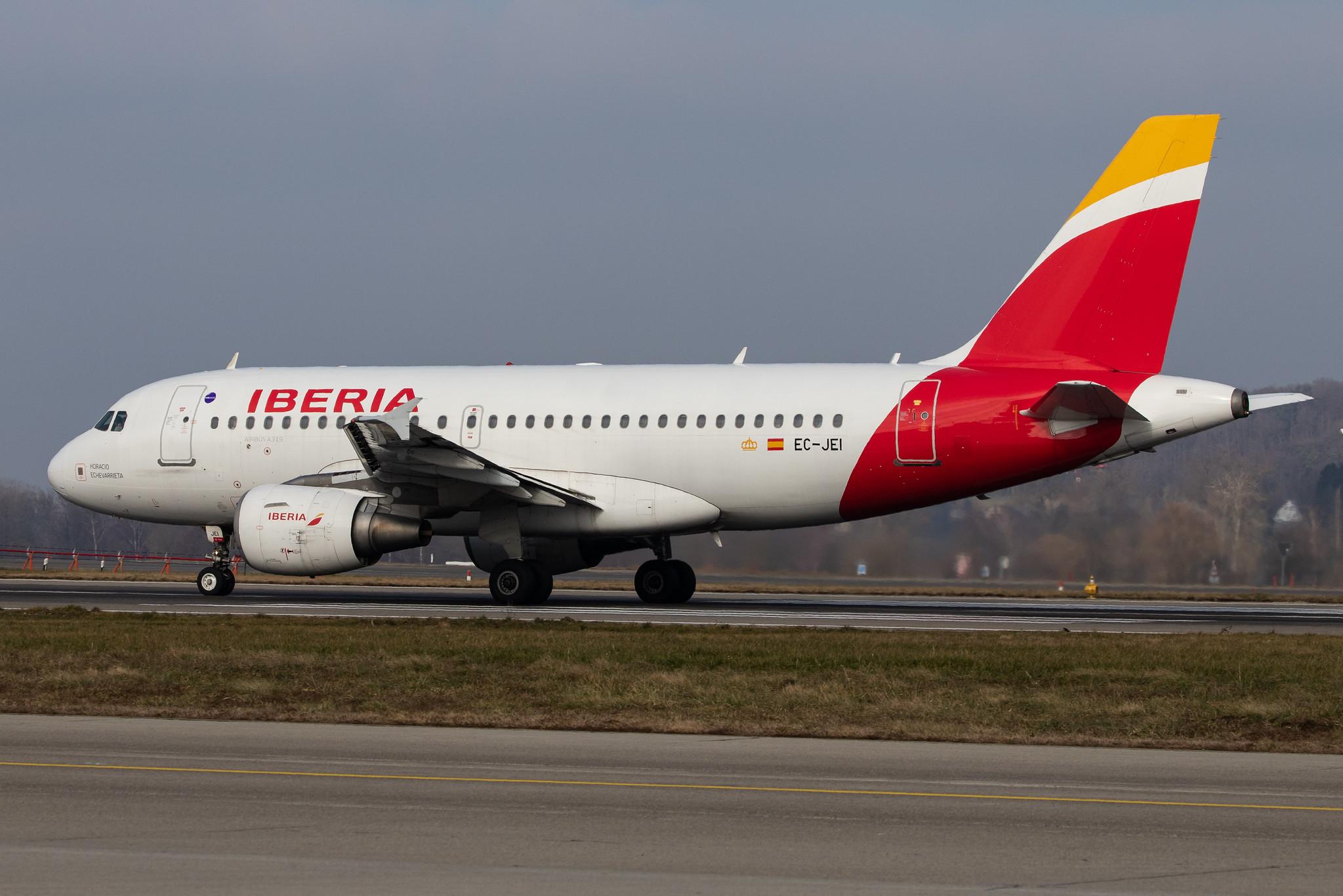 Flughafen Zürich: Iberia (IB / IBE) |  Airbus A319-111 A319 | EC-JEI | MSN 2311