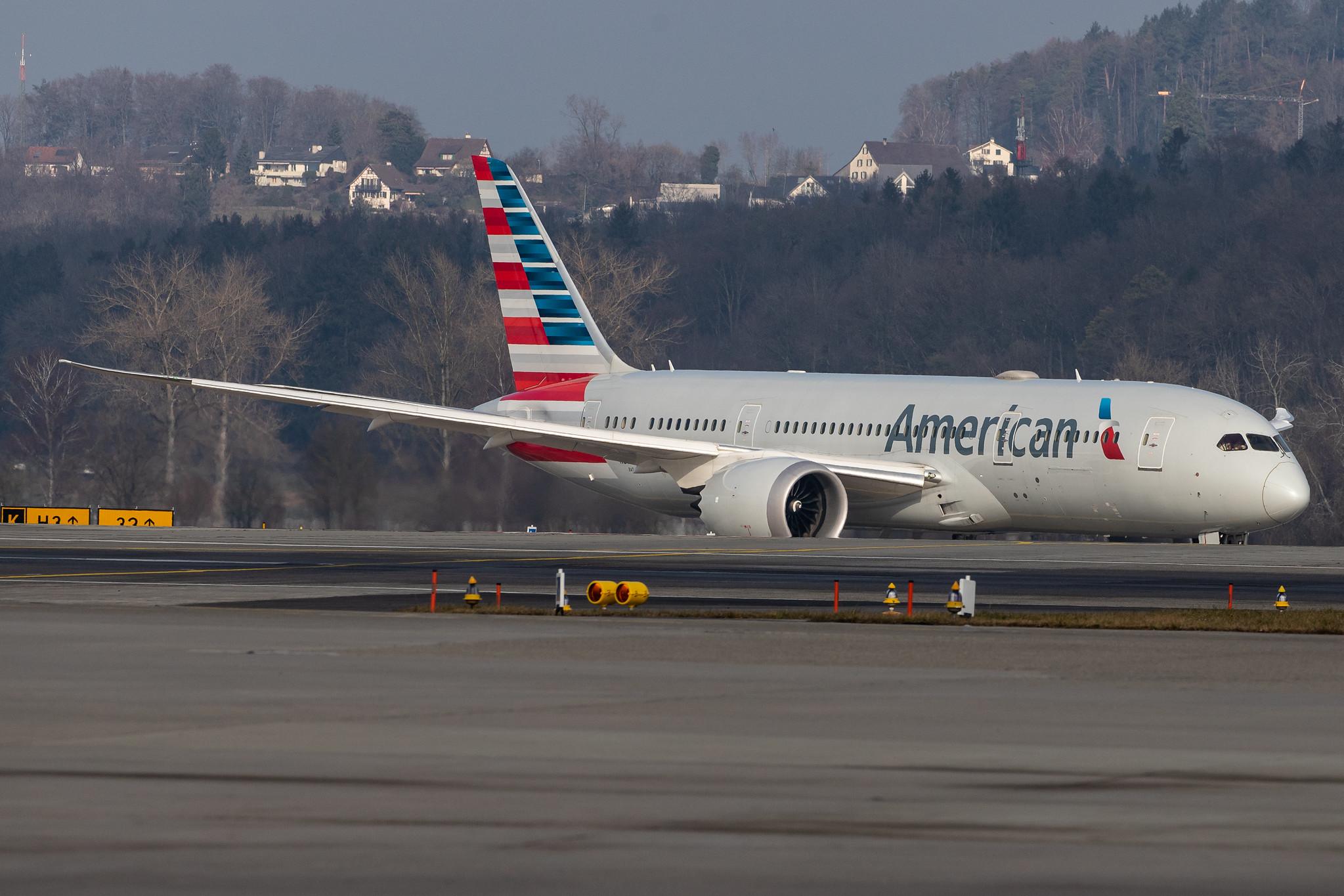 Flughafen Zürich: American Airlines (AA / AAL) |  Boeing 787-8 Dreamliner B788 | N816AA | MSN 40634