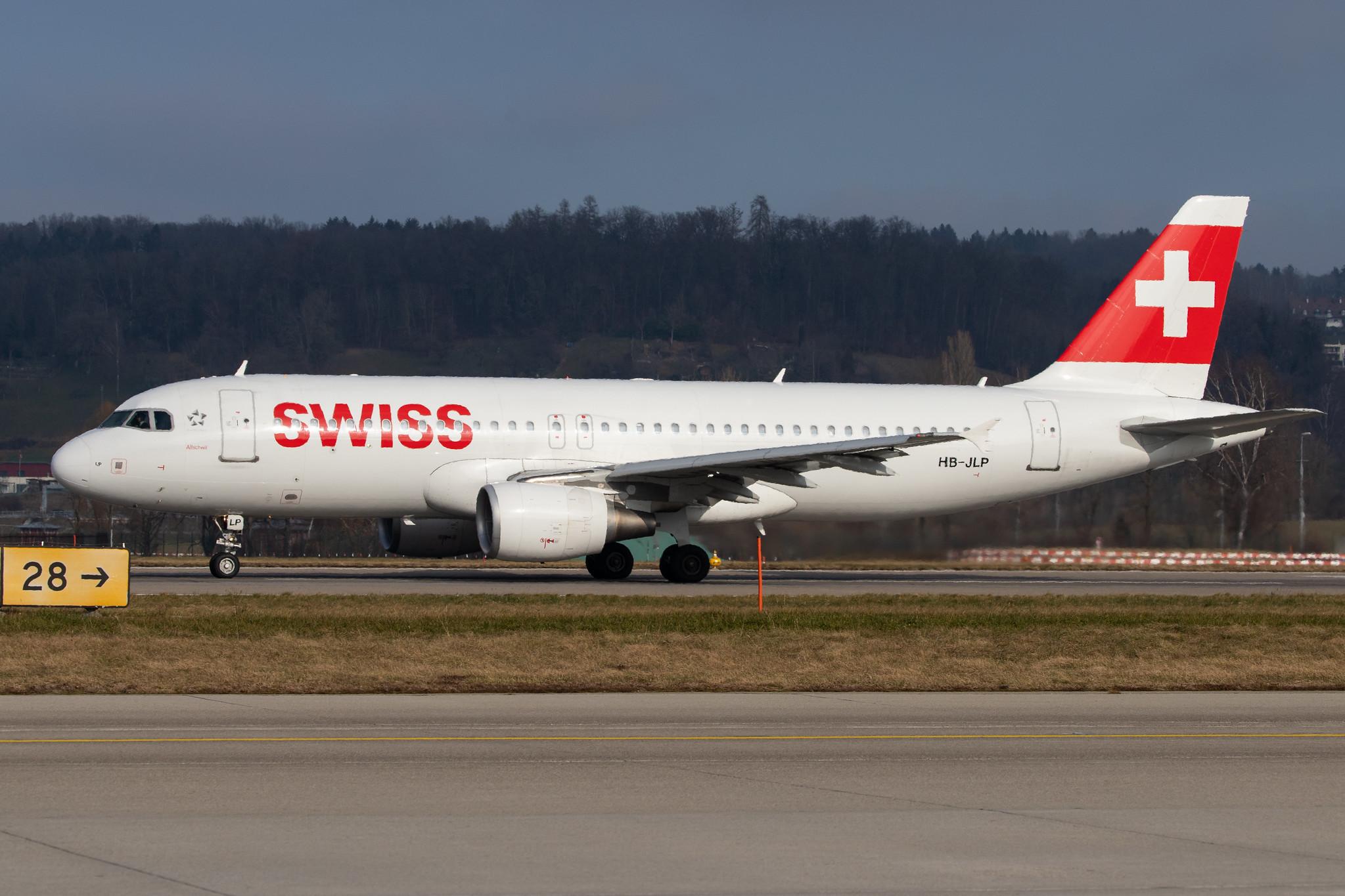 Flughafen Zürich: Swiss (LX / SWR) |  Airbus A320-214 A320 | HB-JLP | MSN 4618