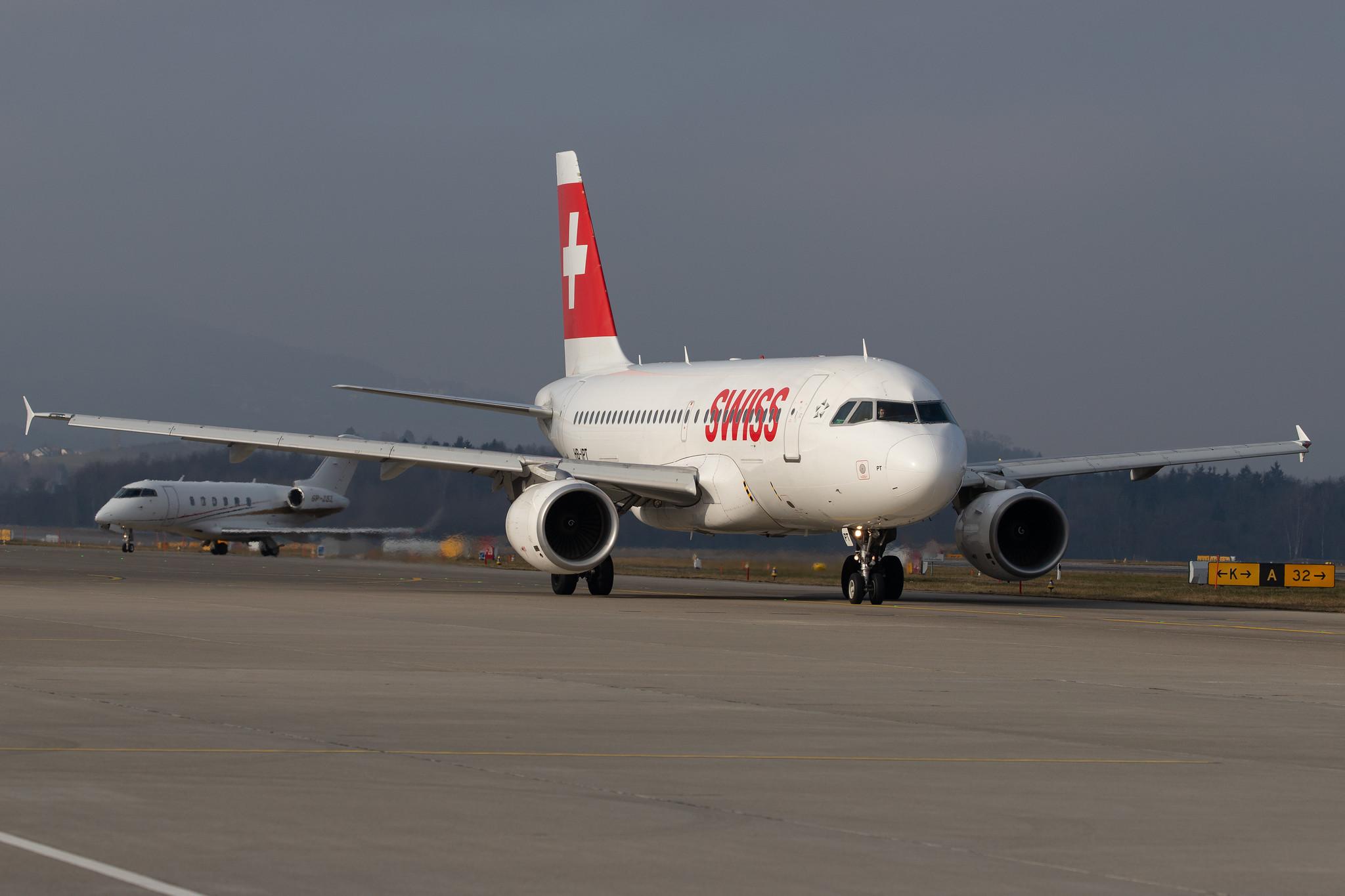 Flughafen Zürich: Swiss (LX / SWR) |  Airbus A319-112 A319 | HB-IPT | MSN 07273
