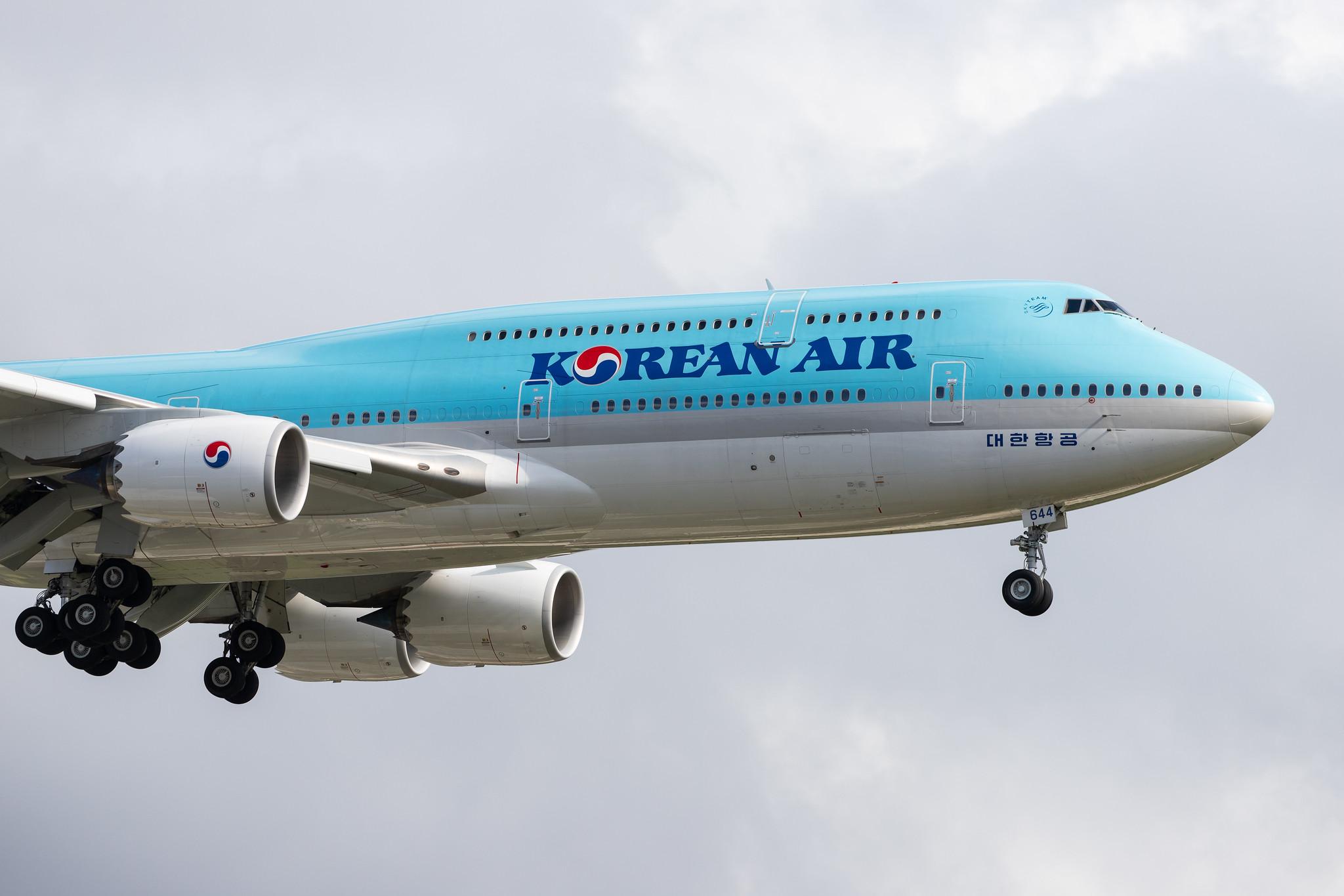 London Heathrow Airport: Korean Air (KE / KAL) |  Boeing 747-8B5 B748 | HL7644 | MSN 60411