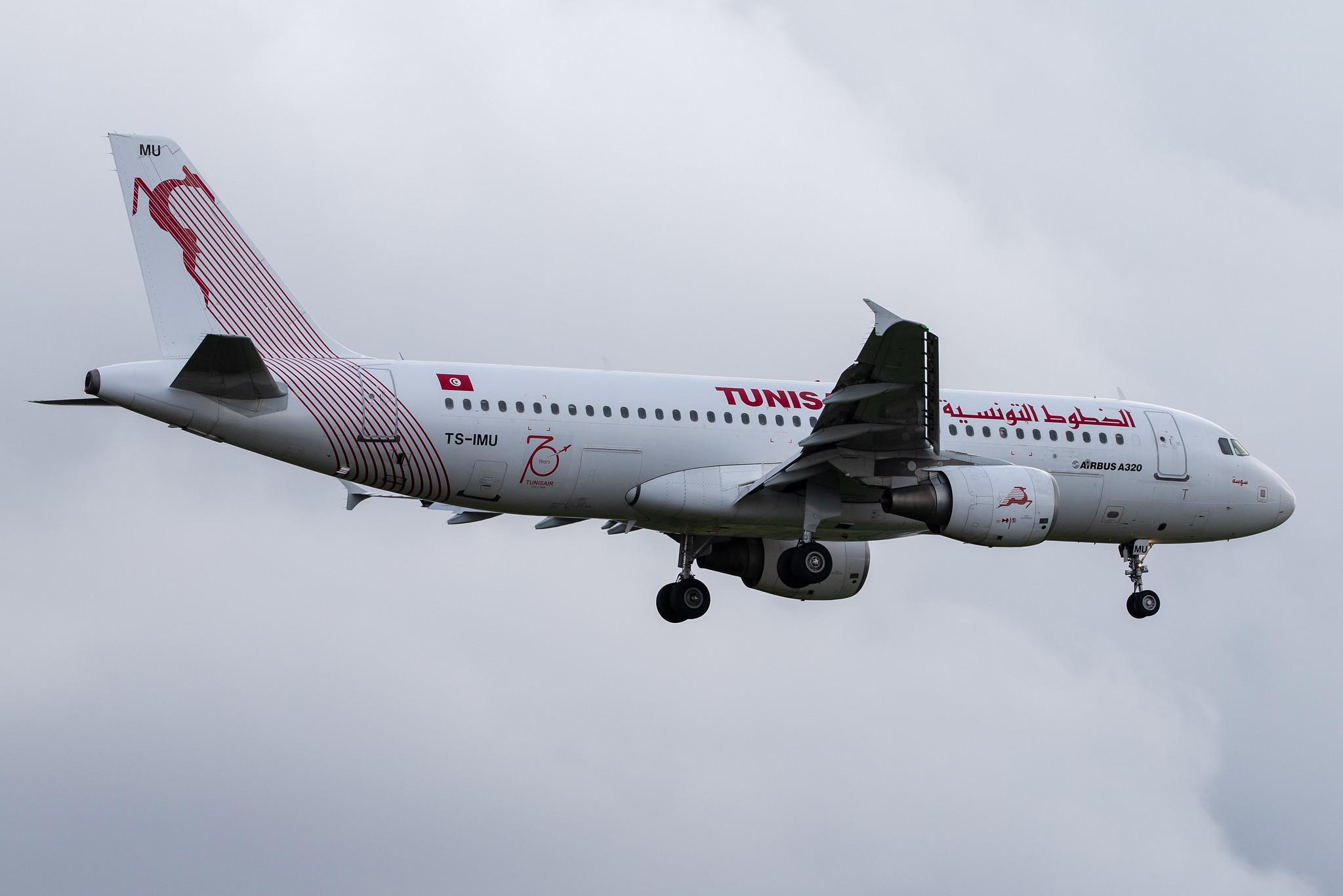 London Heathrow Airport: Tunisair (TU / TAR) |  Airbus A320-214 A320 | TS-IMU | MSN 5474