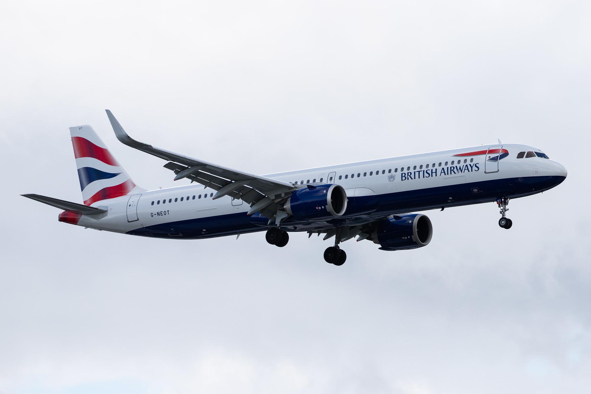 London Heathrow Airport: British Airways (BA / BAW) |  Airbus A321-251NX A21N | G-NEOT | MSN 8718