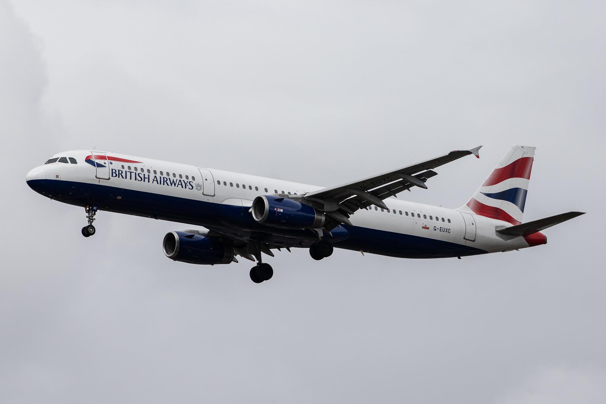 London Heathrow Airport: British Airways (BA / BAW) |  Airbus A321-231 A321 | G-EUXC | MSN 2305