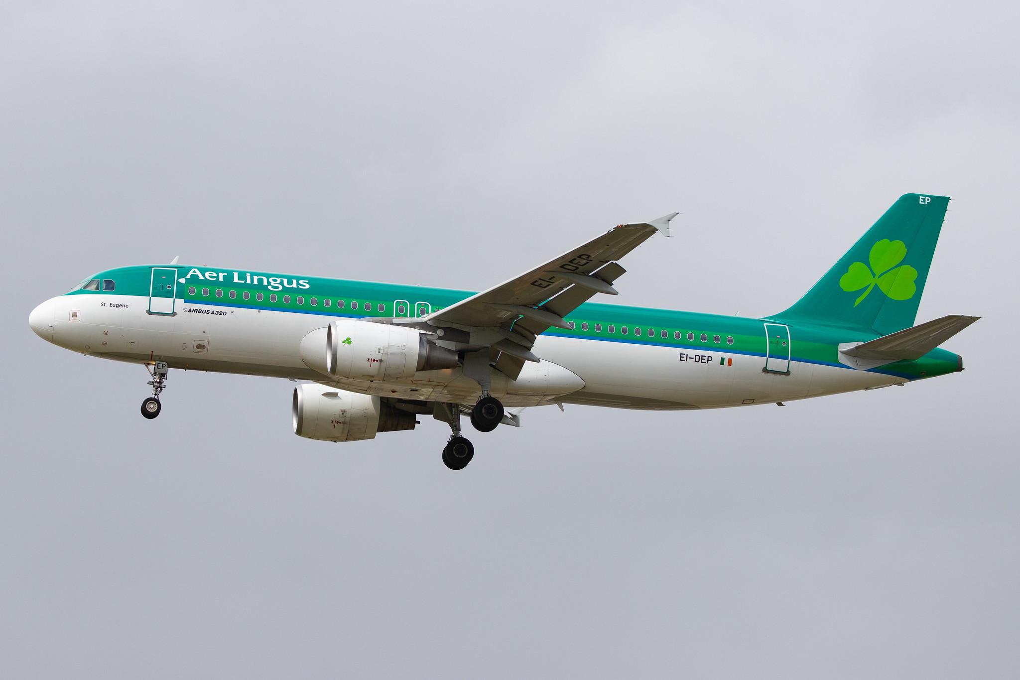 London Heathrow Airport: Aer Lingus (EI / EIN) |  Airbus A320-214 A320 | EI-DEP | MSN 2542