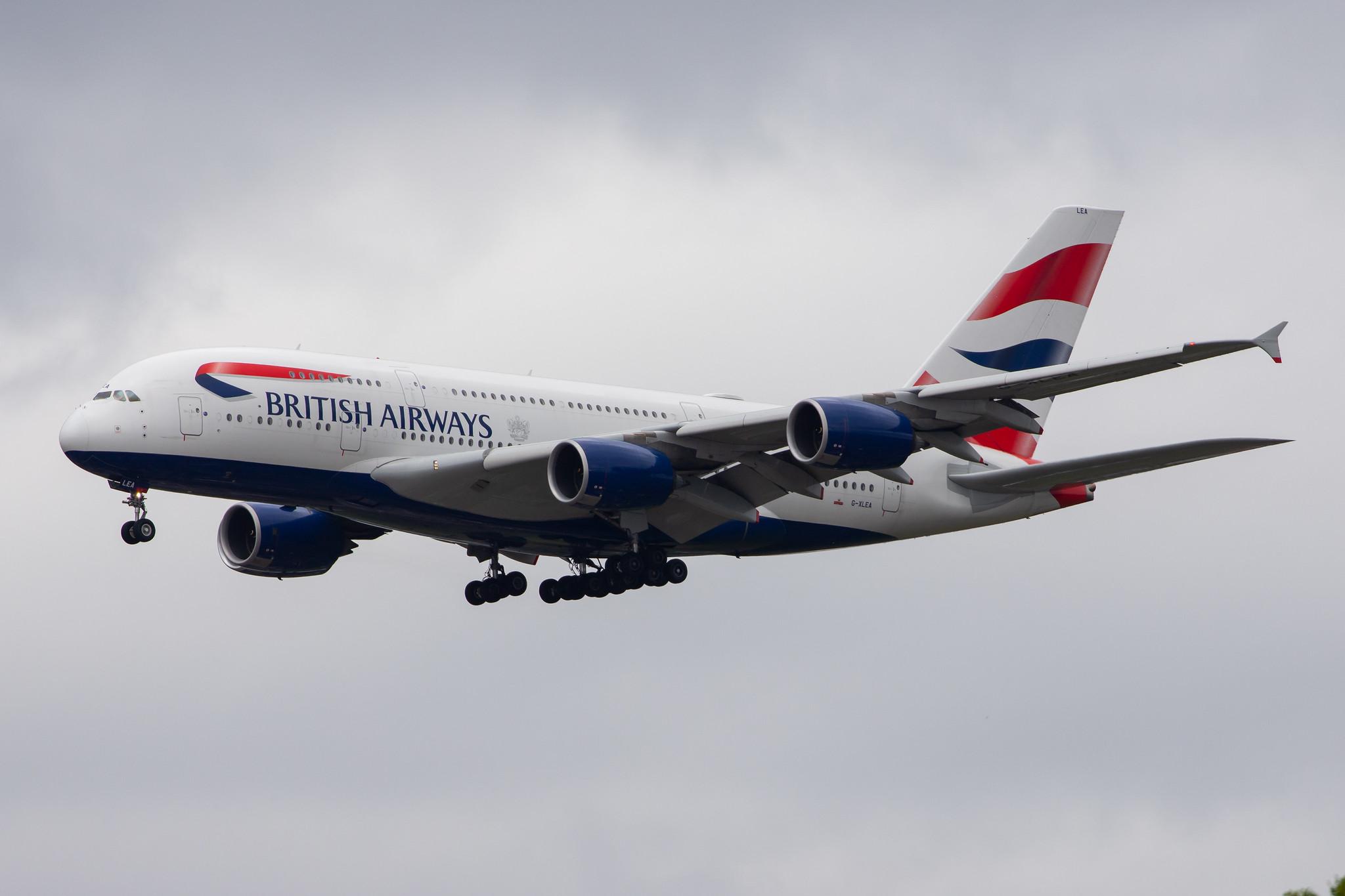London Heathrow Airport: British Airways (BA / BAW) |  Airbus A380-841 A388 | G-XLEA | MSN 095
