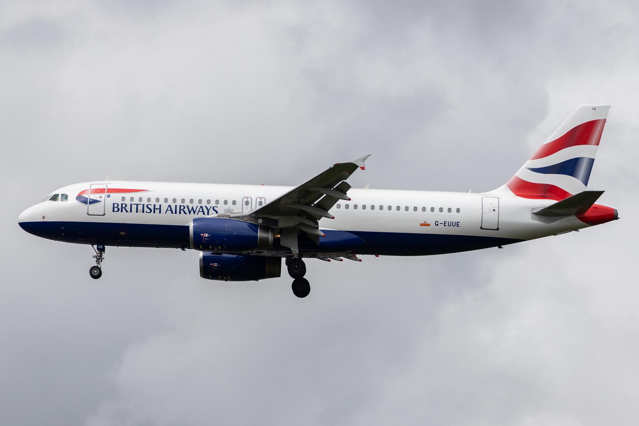 London Heathrow Airport: British Airways (BA / BAW) |  Airbus A320-232 A320 | G-EUUE | MSN 1782