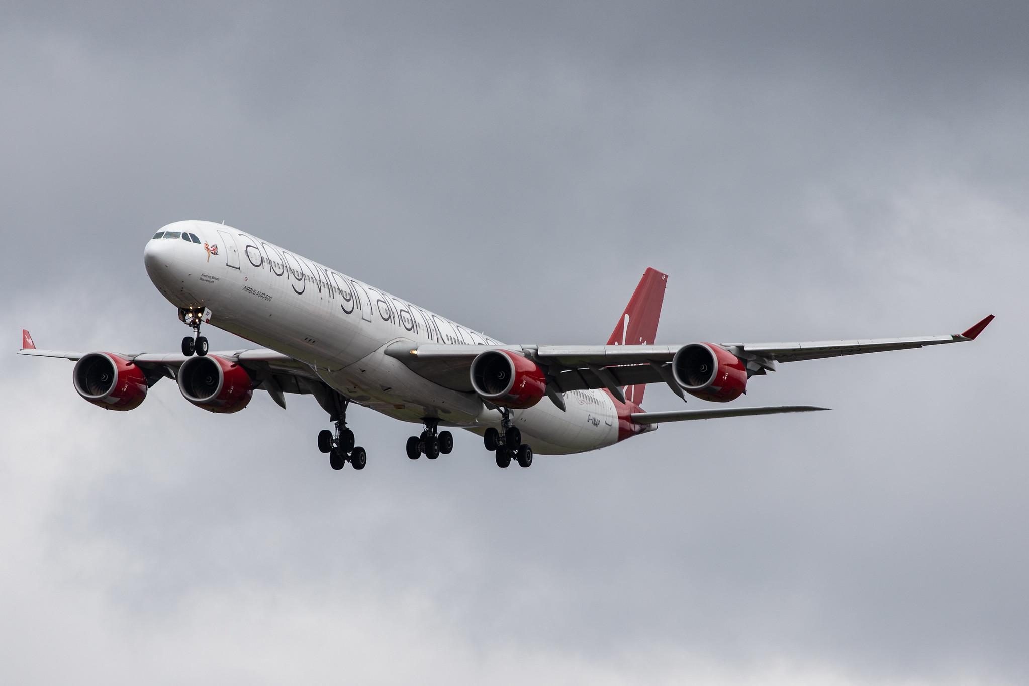 London Heathrow Airport: Virgin Atlantic (VS / VIR) |  Airbus A340-642 A346 | G-VNAP | MSN 0622
