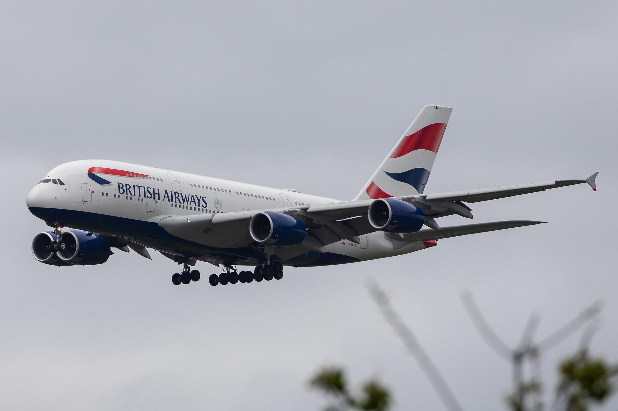 London Heathrow Airport: British Airways (BA / BAW) |  Airbus A380-841 A388 | G-XLEA | MSN 095