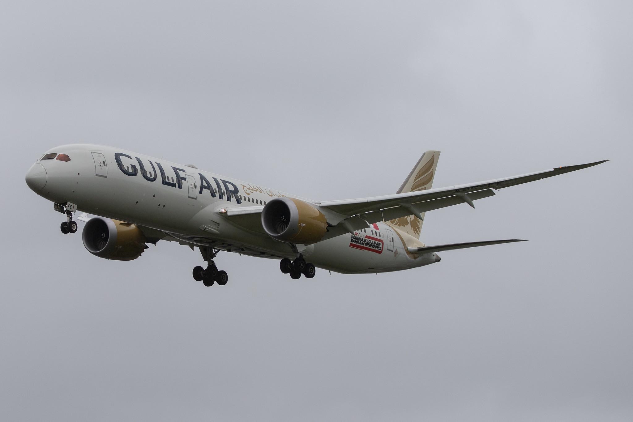 London Heathrow Airport: Gulf Air (GF / GFA) |  Boeing 787-9 Dreamliner B789 | A9C-FE | MSN 39984