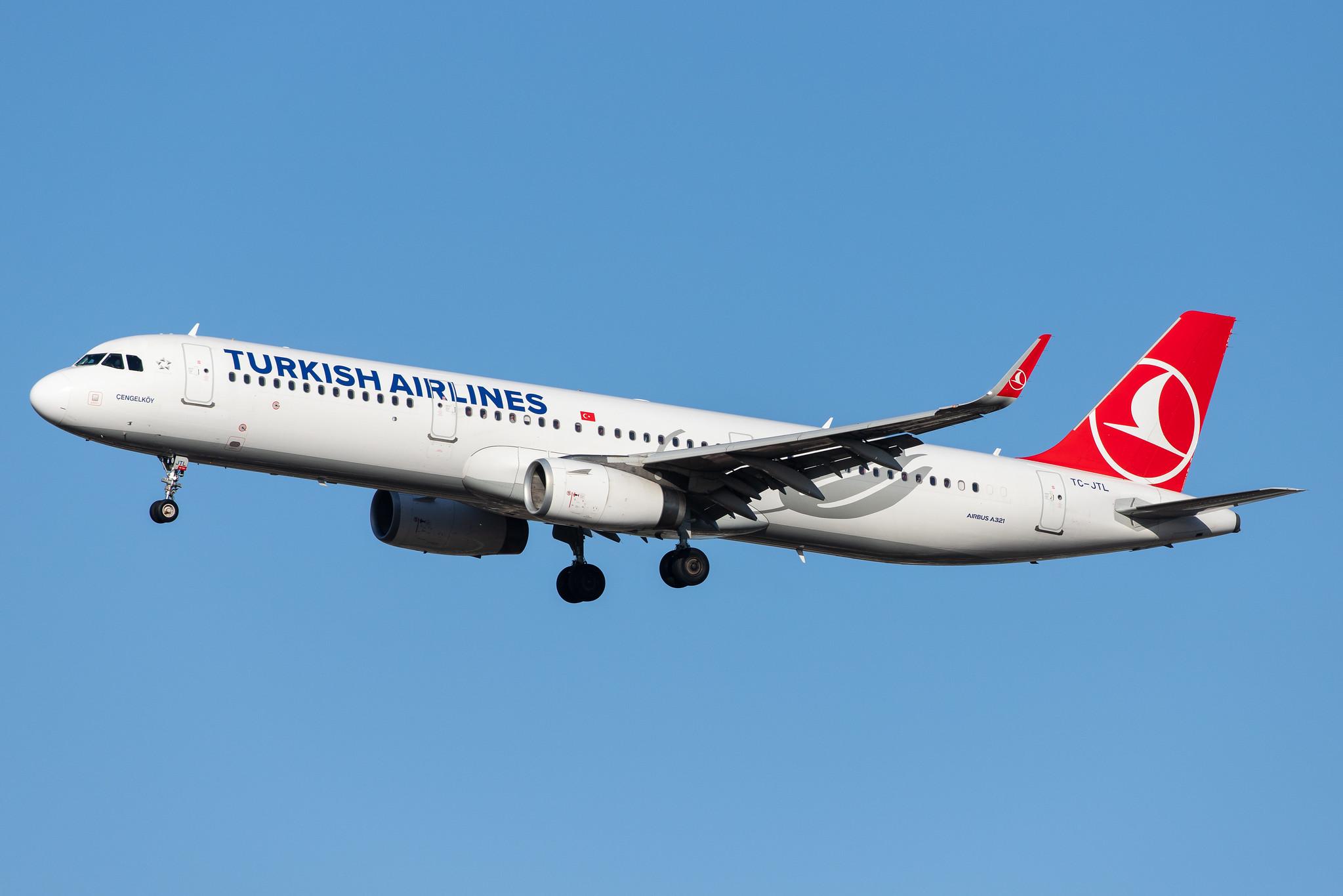London Heathrow Airport: Turkish Airlines (TK / THY) |  Airbus A321-231 A321 | TC-JTL | MSN 7166