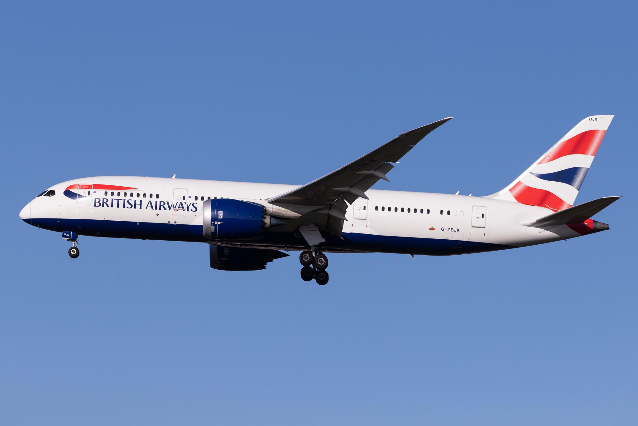 London Heathrow Airport: British Airways (BA / BAW) |  Boeing 787-8 Dreamliner B788 | G-ZBJK | MSN 60630
