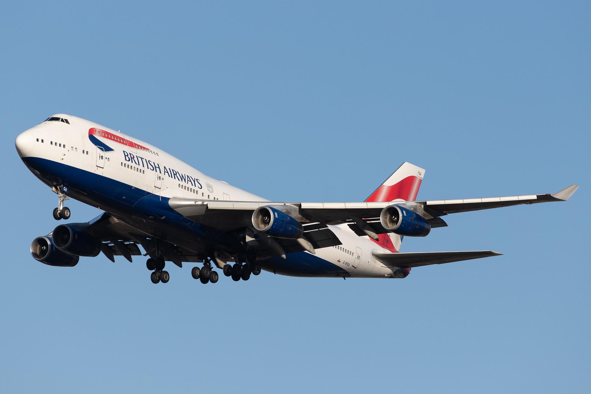 London Heathrow Airport: British Airways (BA / BAW) |  Boeing 747-436 B744 | G-BYGA | MSN 28855