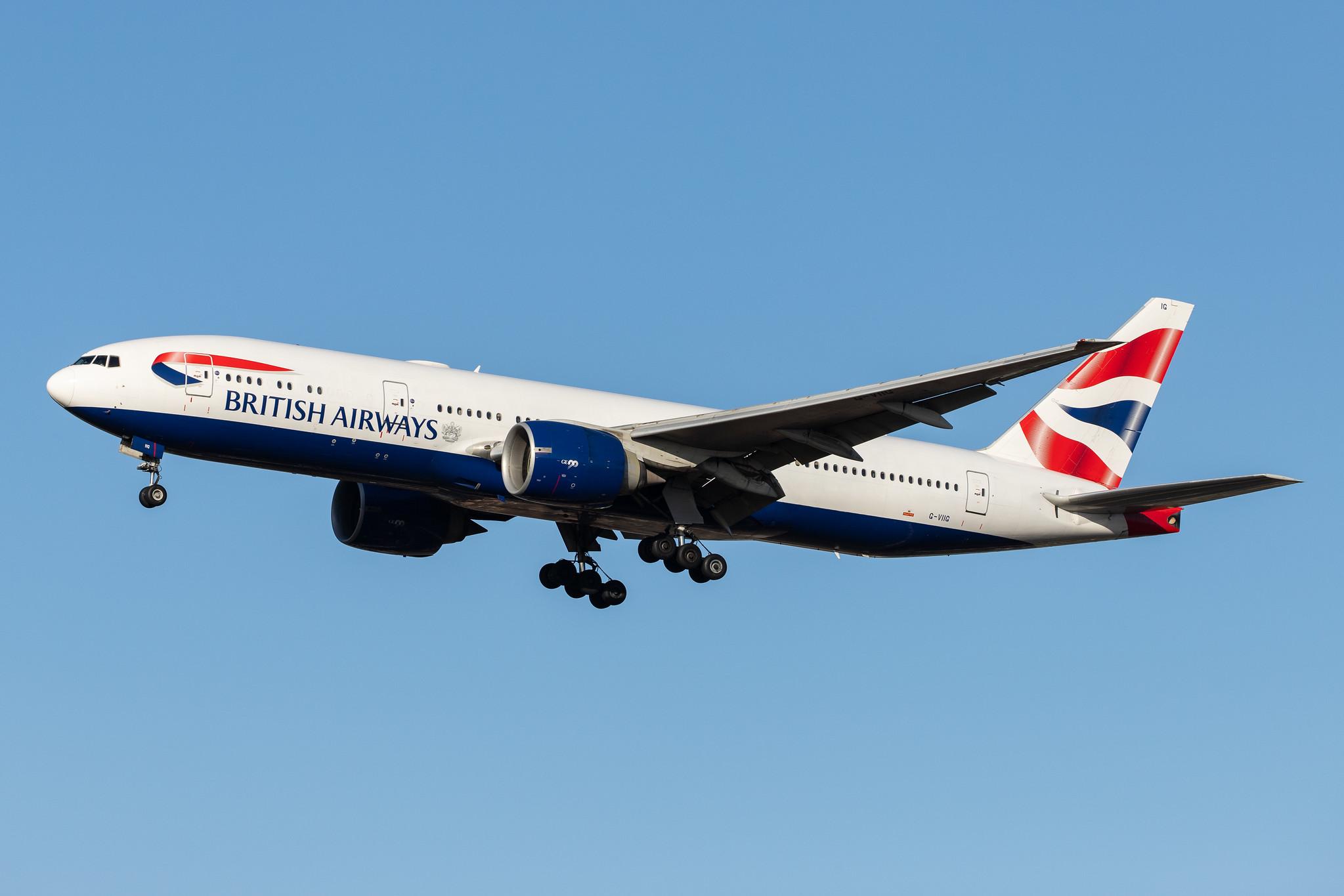 London Heathrow Airport: British Airways (BA / BAW) |  Boeing 777-236(ER) B772 | G-VIIG | MSN 27489