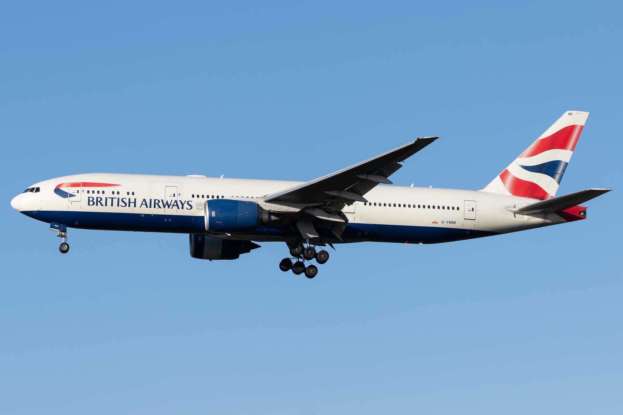London Heathrow Airport: British Airways (BA / BAW) |  Boeing 777-236(ER) B772 | G-YMMI | MSN 30310