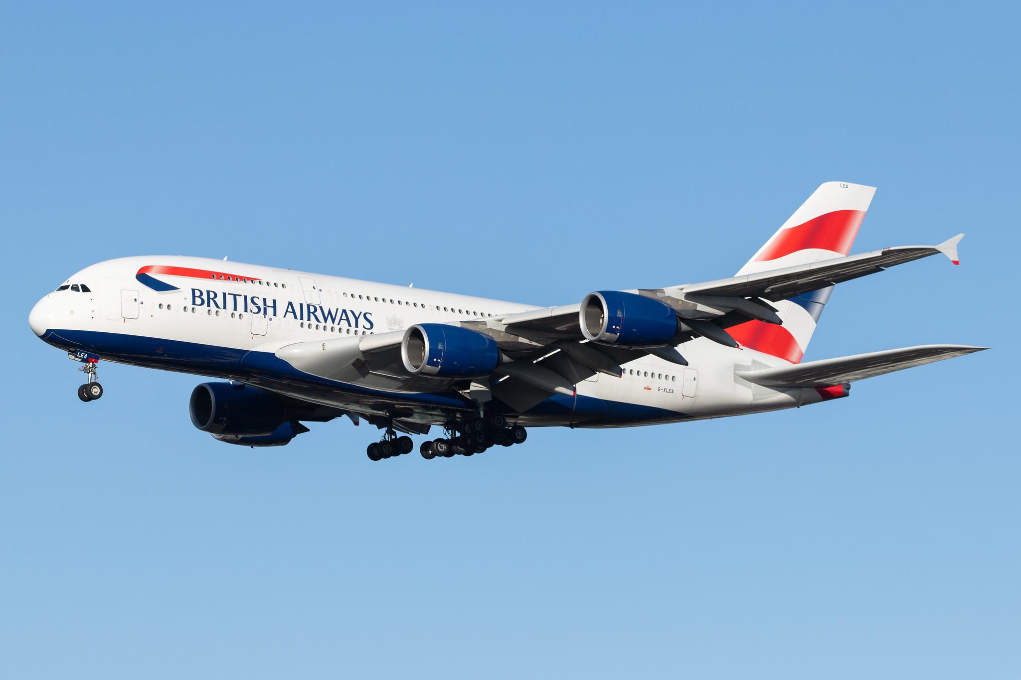 London Heathrow Airport: British Airways (BA / BAW) |  Airbus A380-841 A388 | G-XLEA | MSN 095