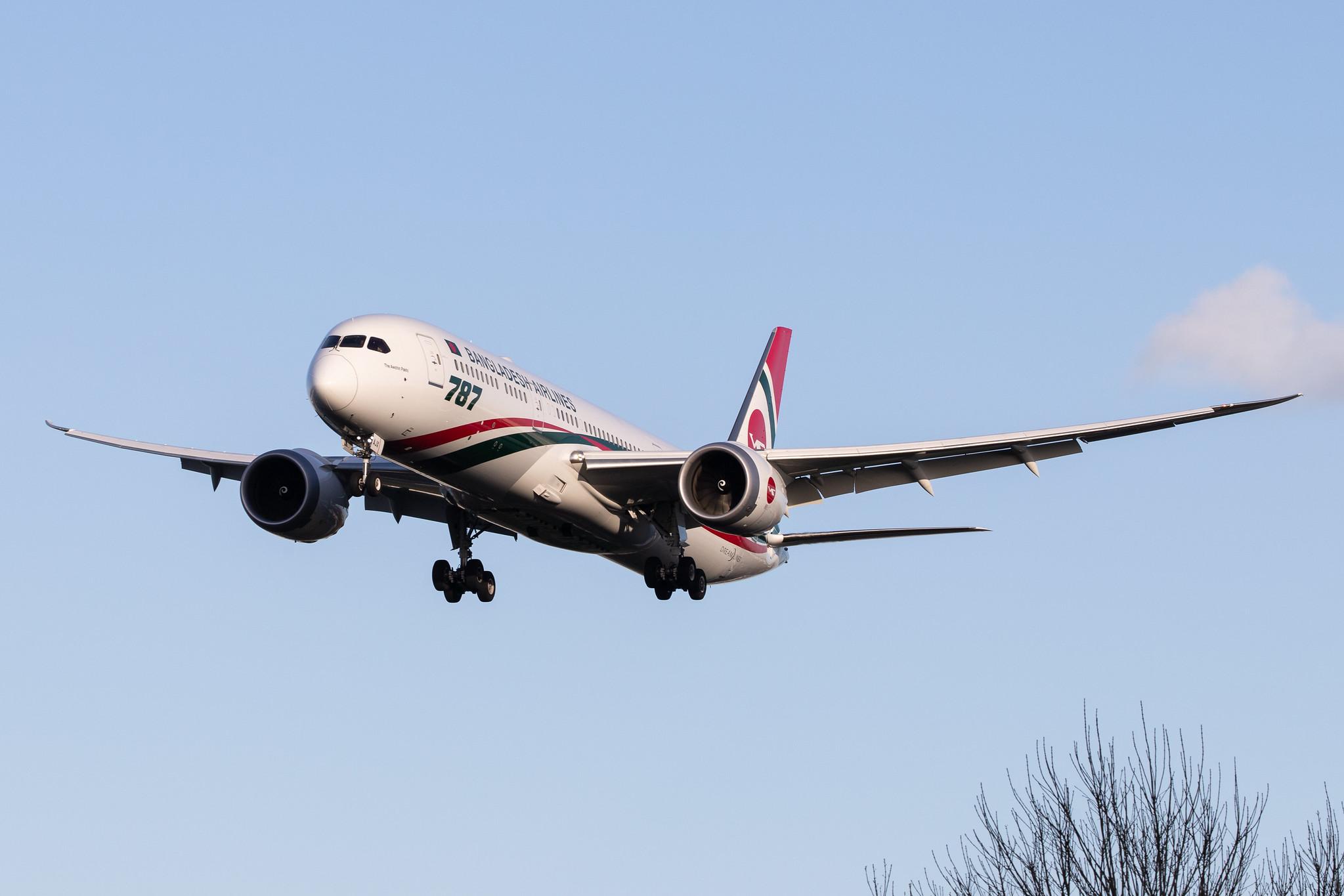 London Heathrow Airport: Biman Bangladesh Airlines (BG / BBC) |  Boeing 787-9 Dreamliner B789 | S2-AJX | MSN 60327