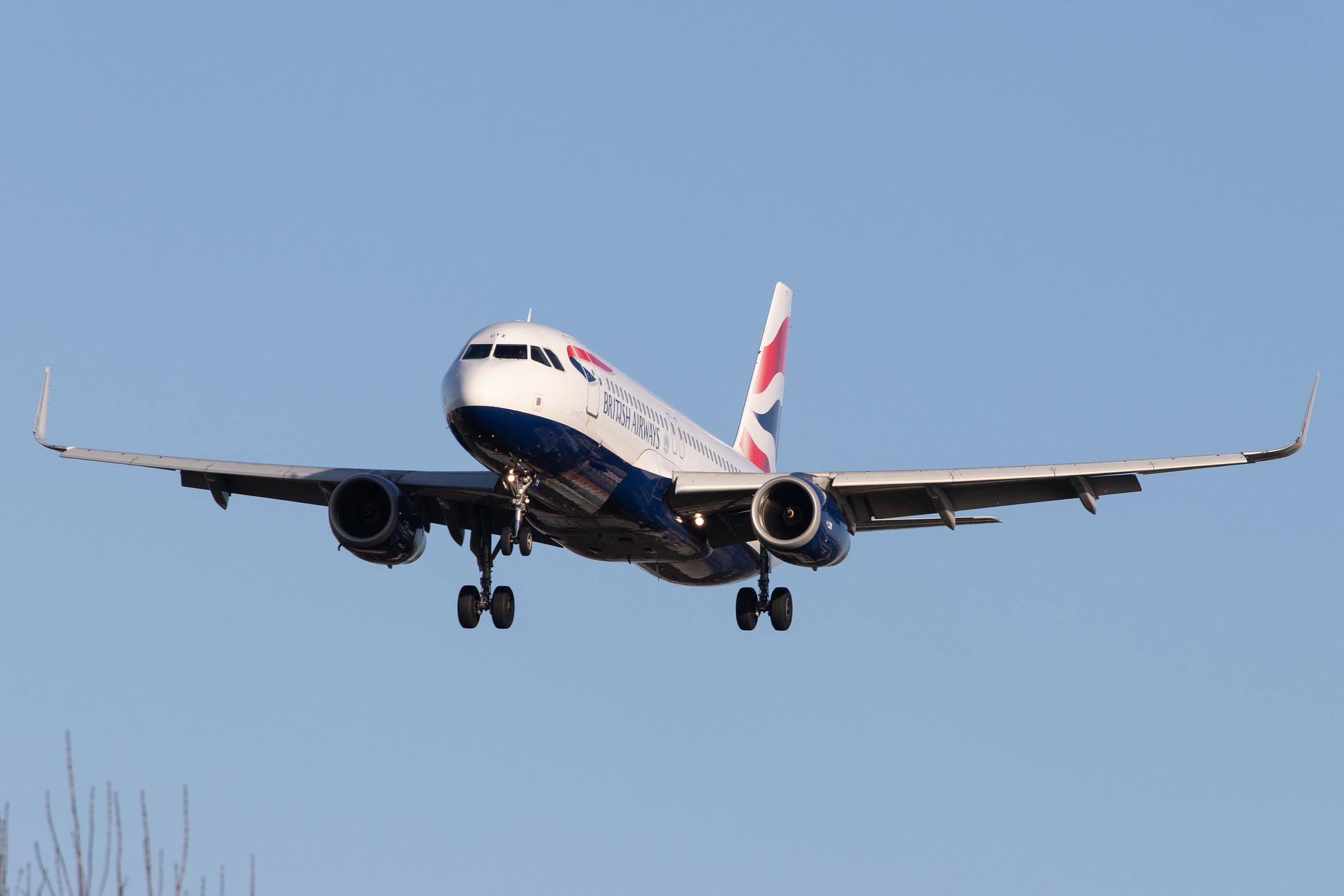 London Heathrow Airport: British Airways (BA / BAW) |  Airbus A320-232 A320 | G-EUYX | MSN 6155