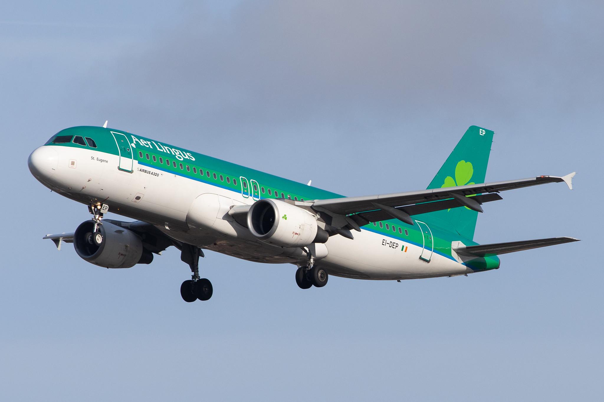 London Heathrow Airport: Aer Lingus (EI / EIN) |  Airbus A320-214 A320 | EI-DEP | MSN 2542