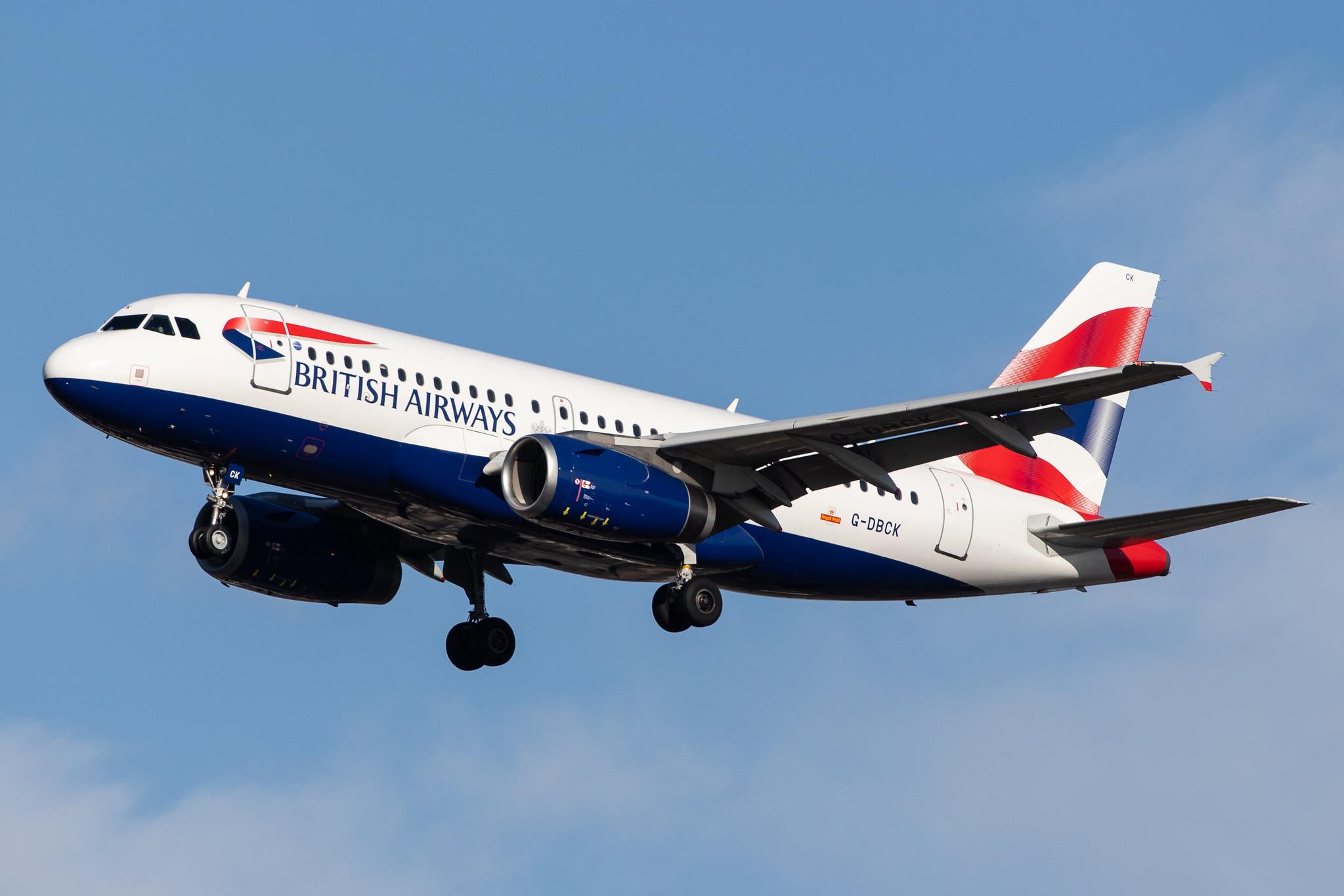 London Heathrow Airport: British Airways (BA / BAW) |  Airbus A319-131 A319 | G-DBCK | MSN 3049