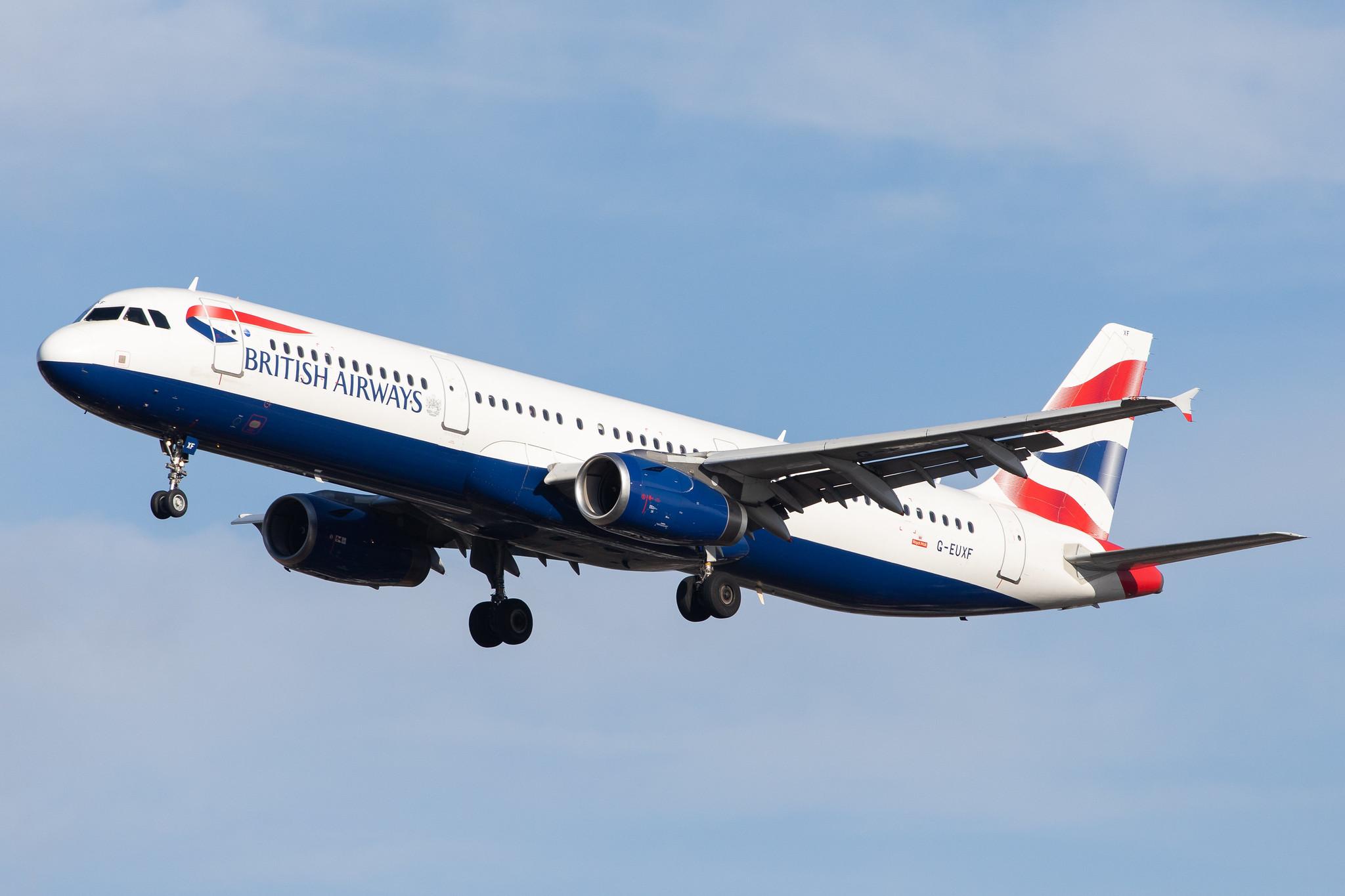 London Heathrow Airport: British Airways (BA / BAW) |  Airbus A321-231 A321 | G-EUXF | MSN 2324