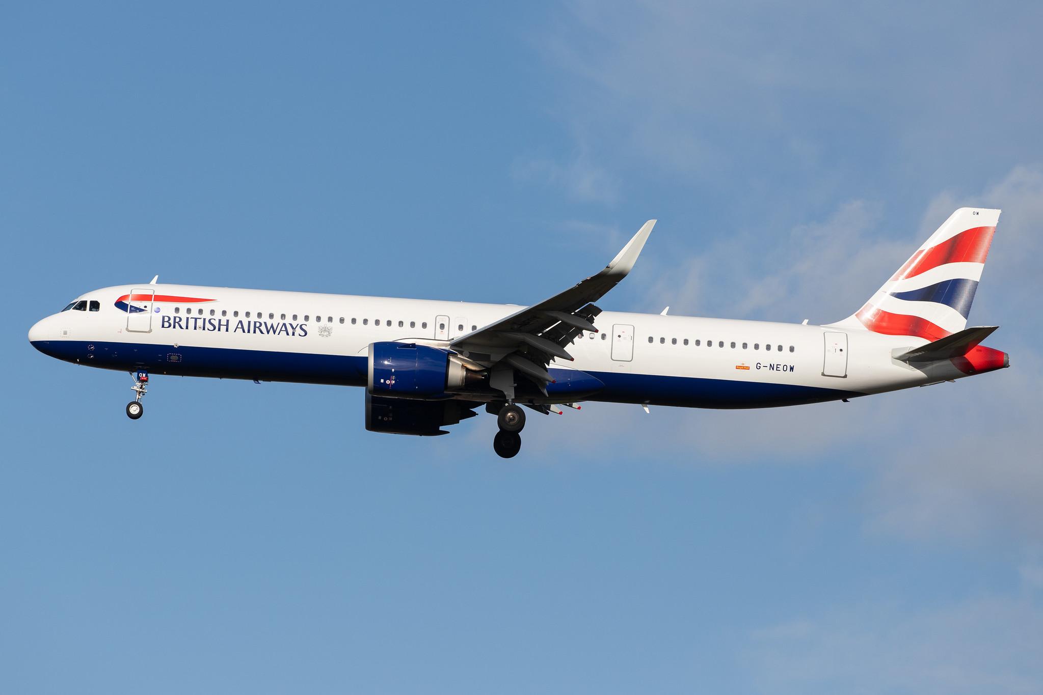London Heathrow Airport: British Airways (BA / BAW) |  Airbus A321-251NX A21N | G-NEOW | MSN 8984