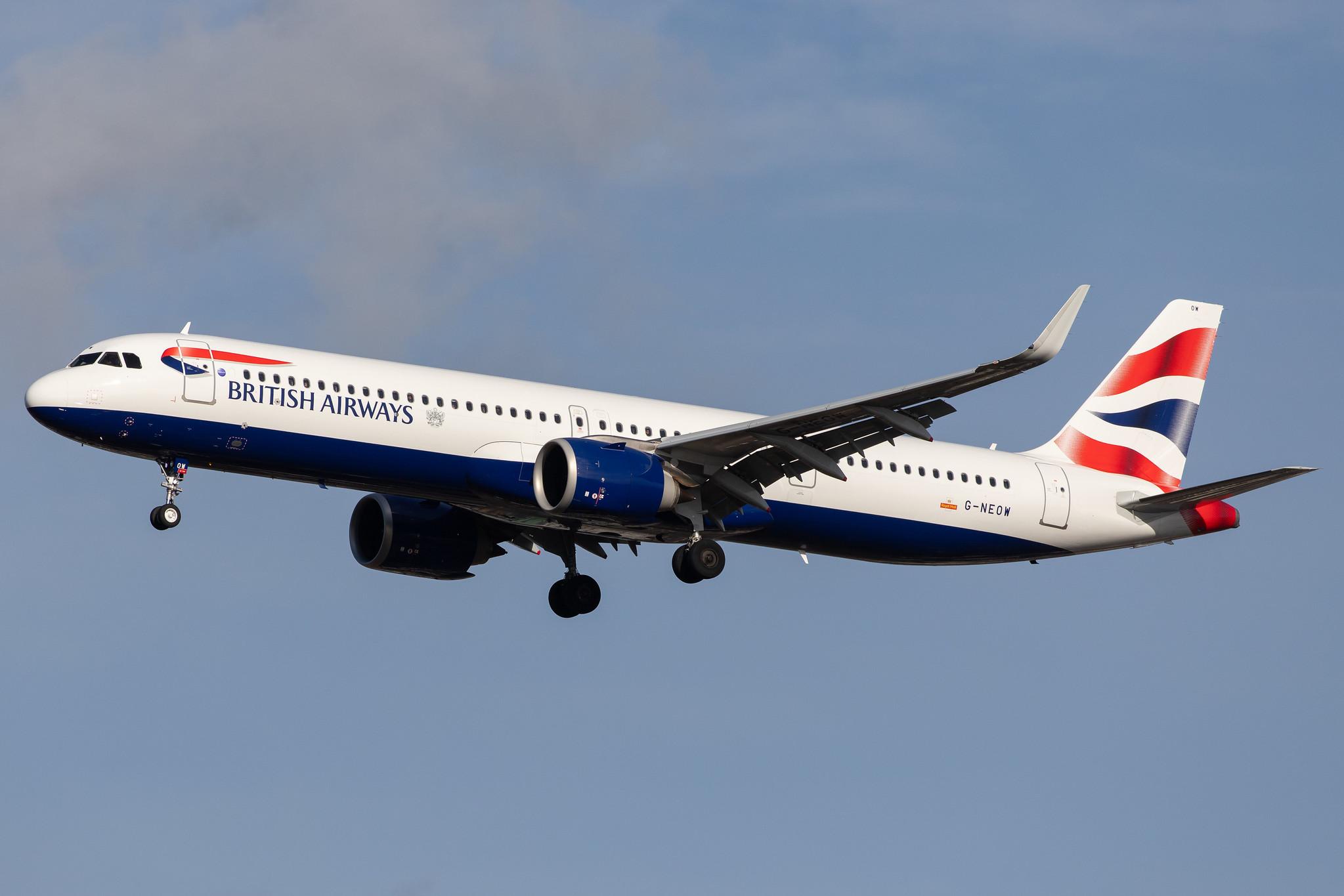 London Heathrow Airport: British Airways (BA / BAW) |  Airbus A321-251NX A21N | G-NEOW | MSN 8984
