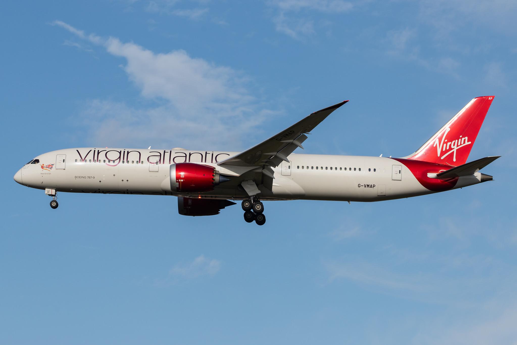 London Heathrow Airport: Virgin Atlantic (VS / VIR) |  Boeing 787-9 Dreamliner B789 | G-VMAP | MSN 38047