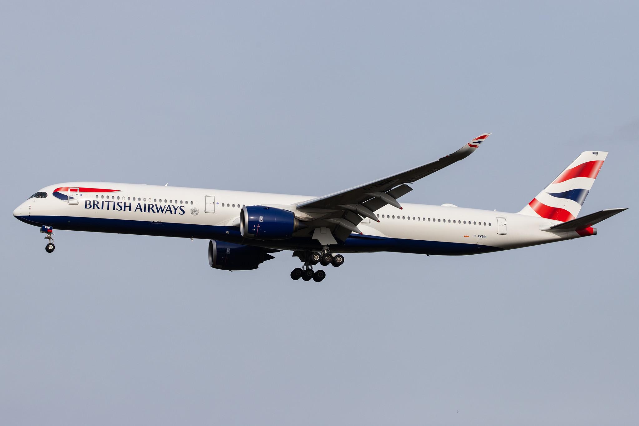 London Heathrow Airport: British Airways (BA / BAW) |  Airbus A350-1041 A35K | G-XWBB | MSN 340