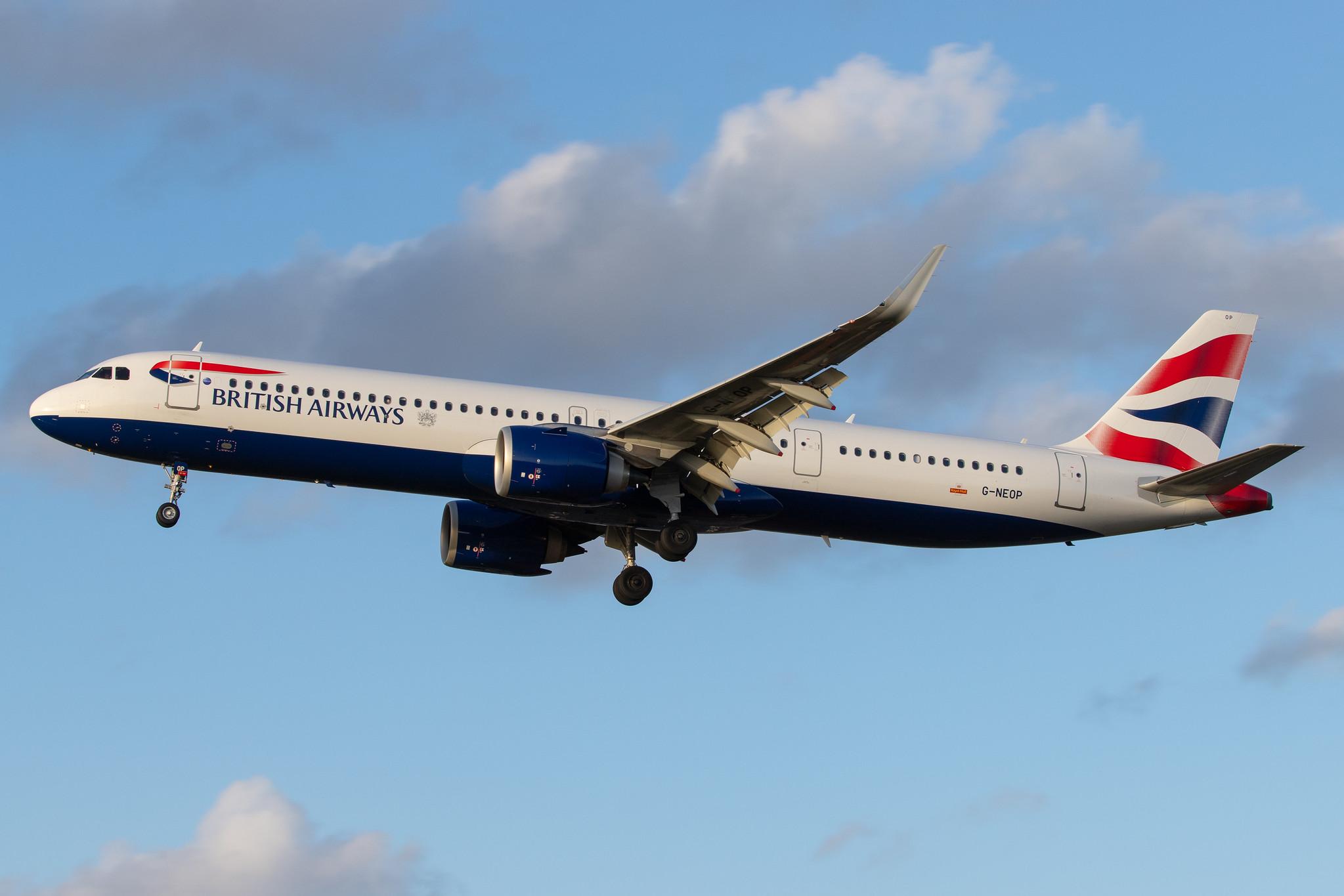 London Heathrow Airport: British Airways (BA / BAW) |  Airbus A321-251NX A21N | G-NEOP | MSN 8469