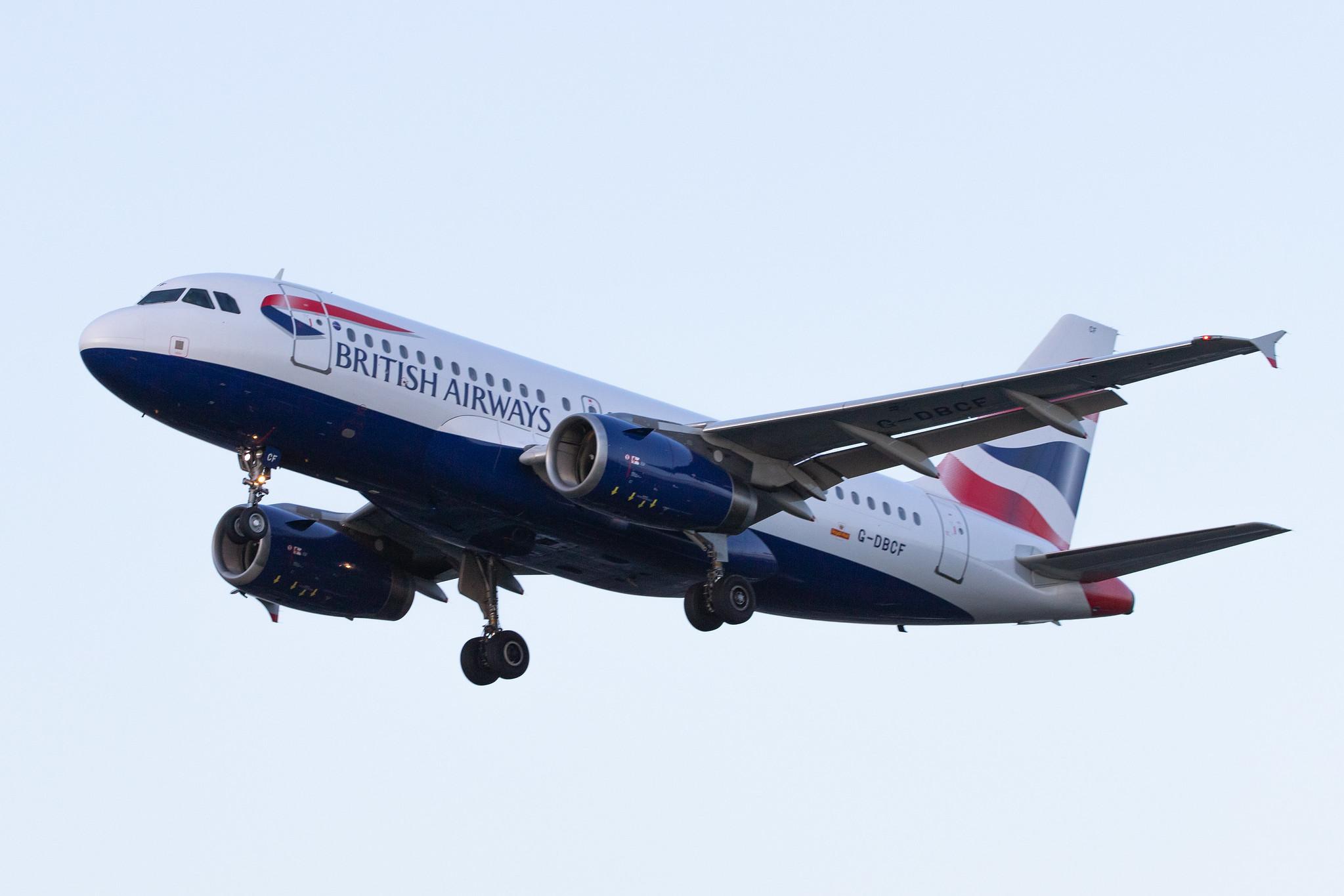London Heathrow Airport: British Airways (BA / BAW) |  Airbus A319-131 A319 | G-DBCF | MSN 2466