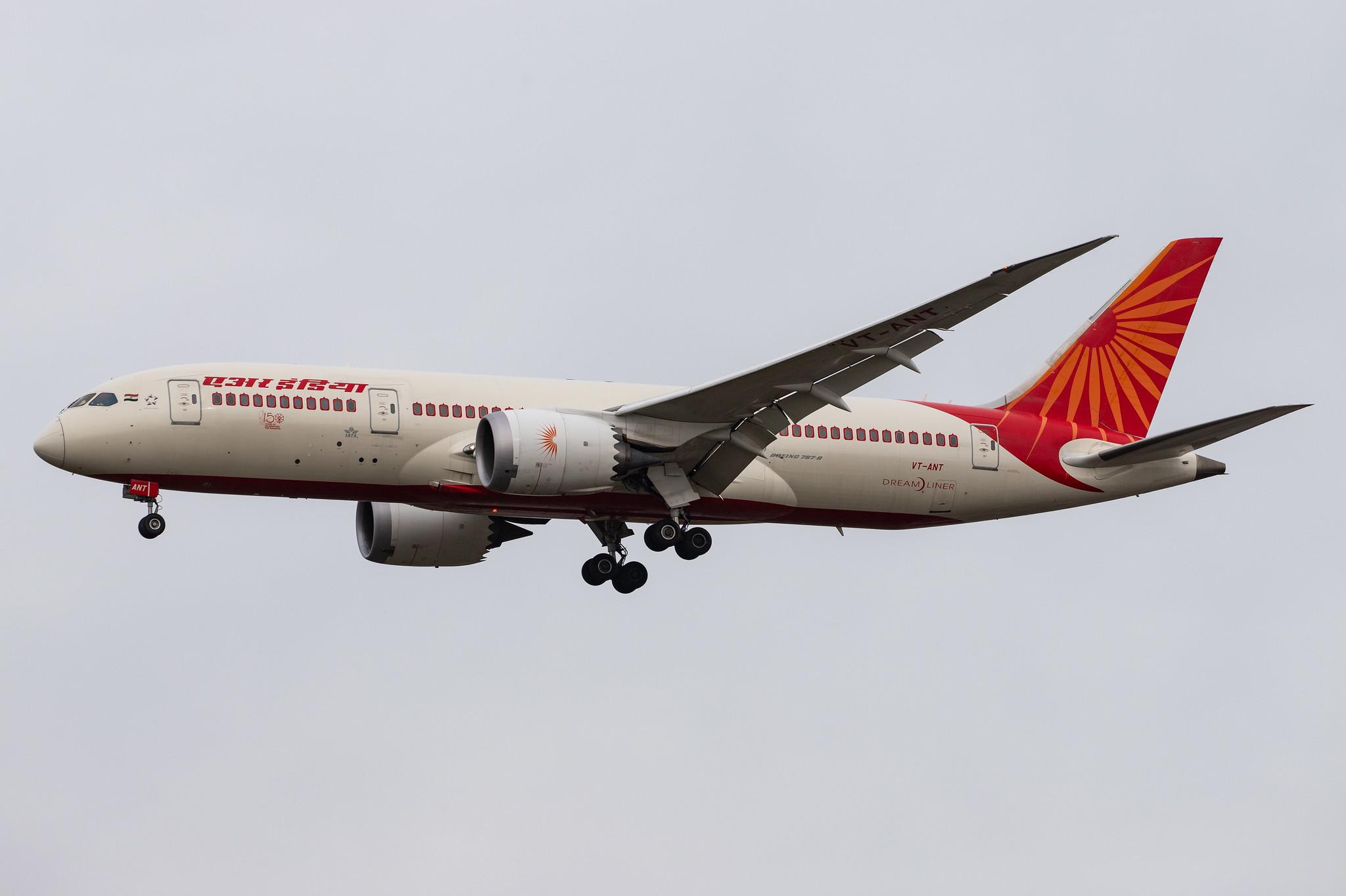 London Heathrow Airport: Air India (AI / AIC) |  Boeing 787-8 Dreamliner B788 | VT-ANT | MSN 36291